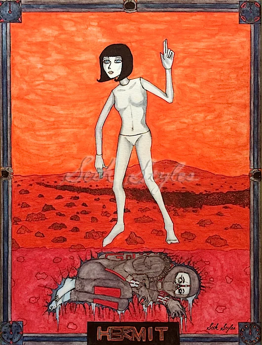 The Hermit - Major Arcana Tarot - Occult Art