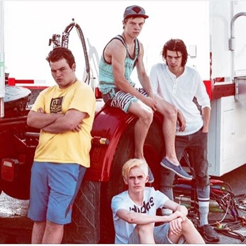 The Bowers gang with Owen Teague as Patrick Hockstetter (far right).