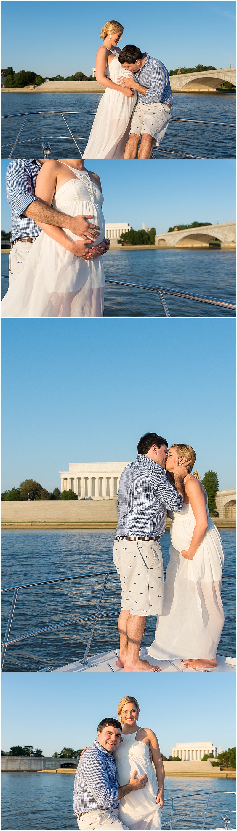Northern VA maternity photographer Potomac Boat Session
