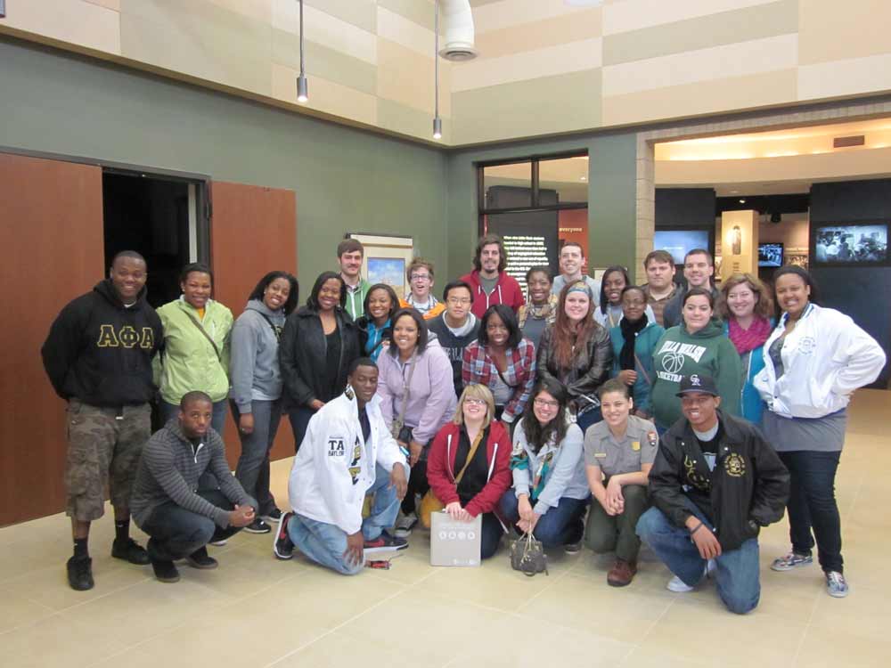 Baylor University students connect with Little Rock Central High School on a Civil Rights Tour through CBF of Arkansas. 
