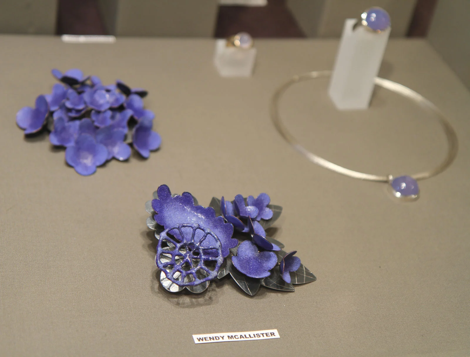 Wendy McAllister's enamel brooches.