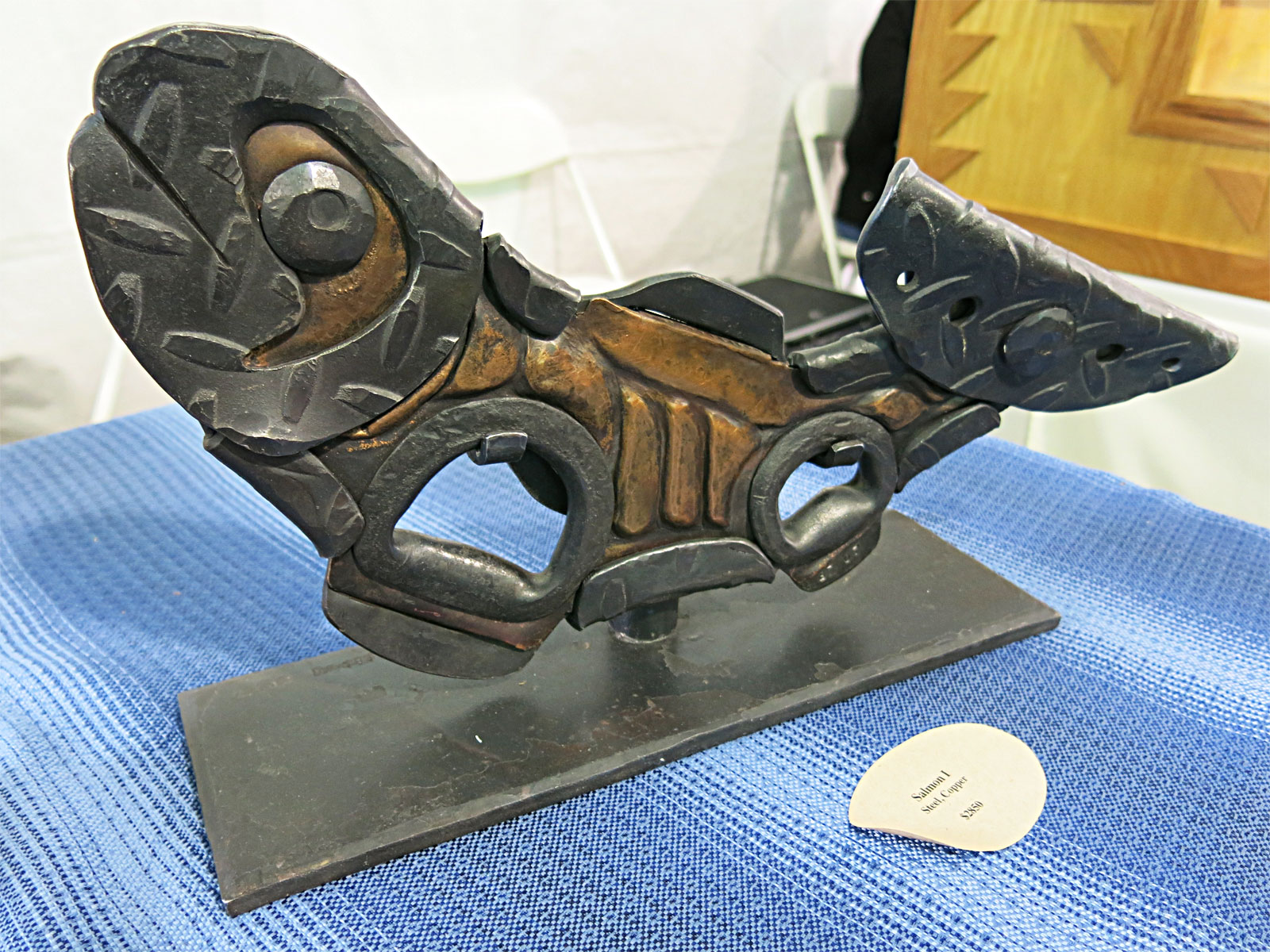 Salmon I by Jason Reed Brown of steel and copper.
