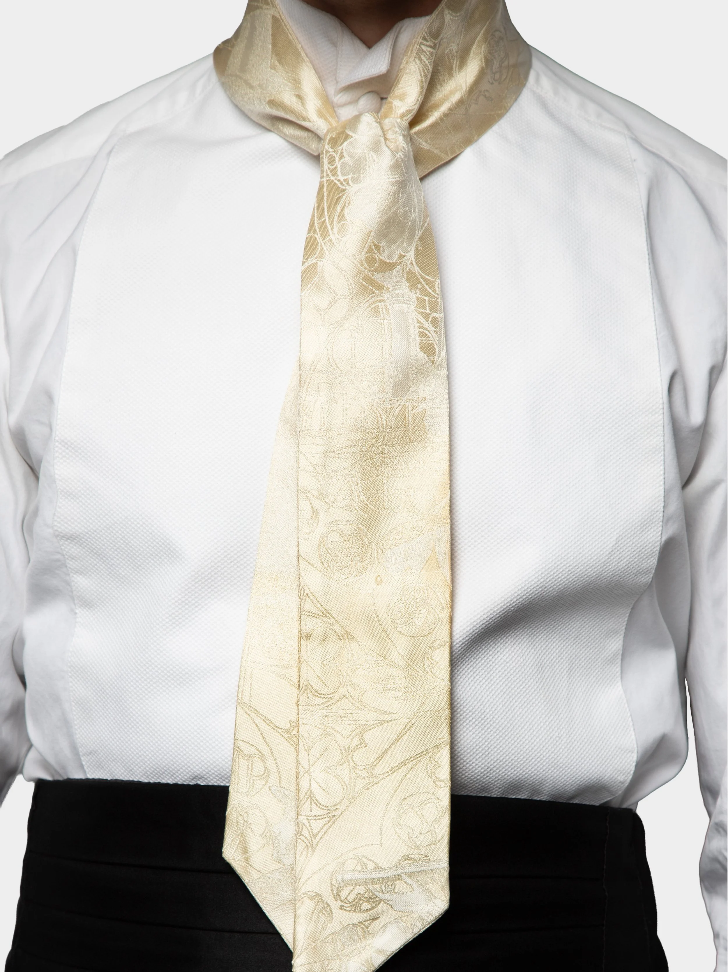 Ivory 3-Tailors Slim Cravat