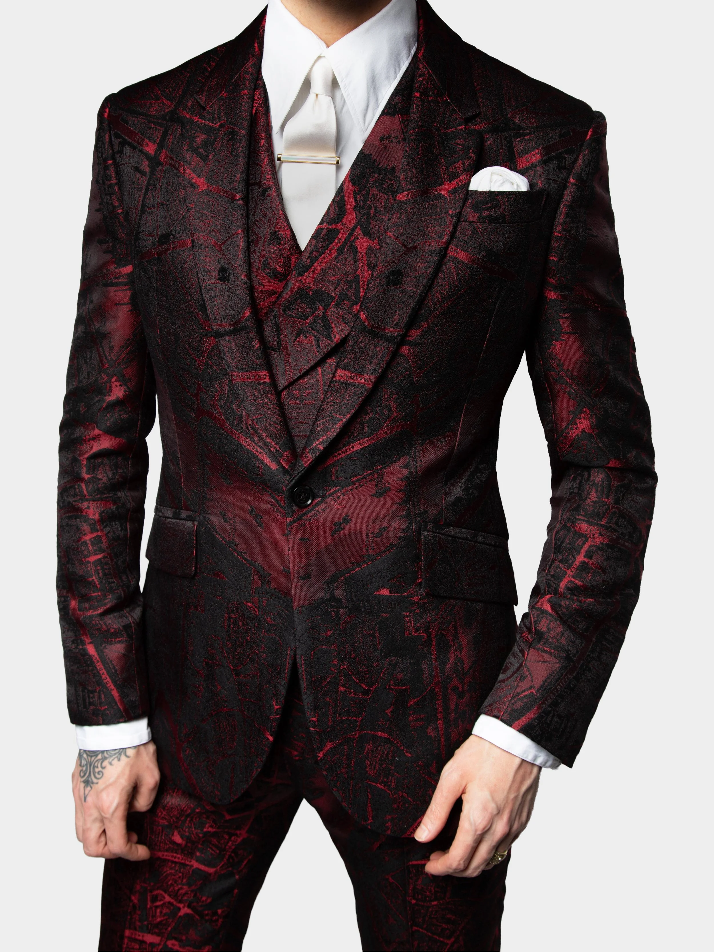 Burgundy Map of London Suit front.jpg
