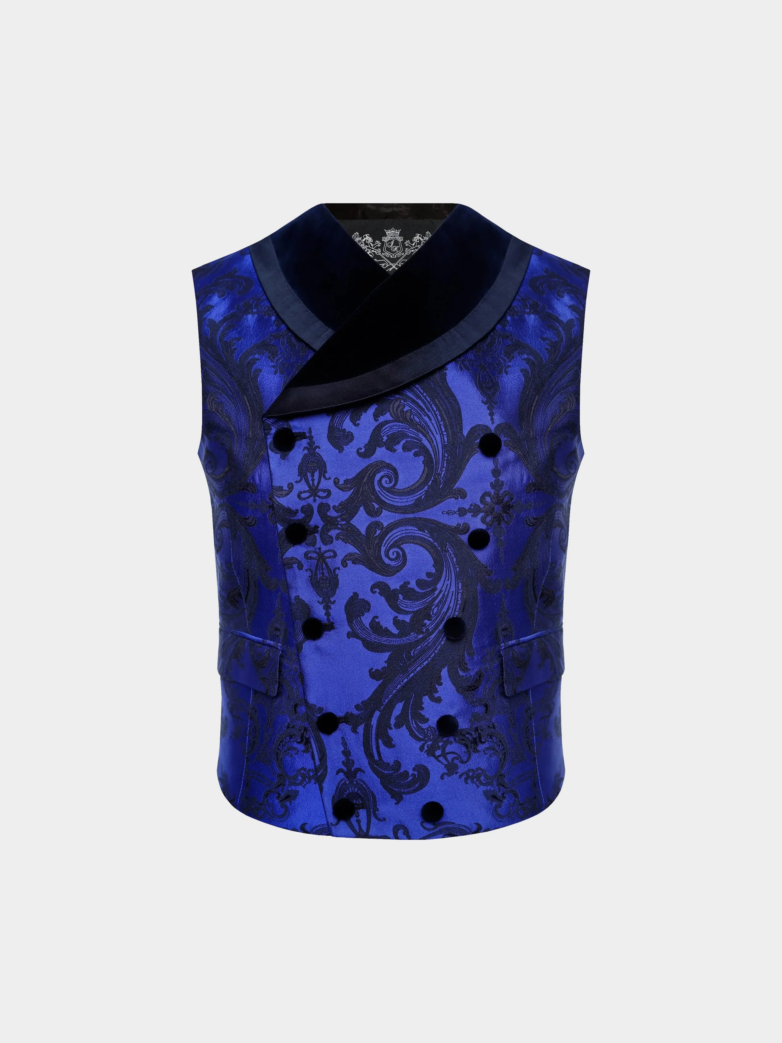 Navy Scrolls Waistcoat.jpg