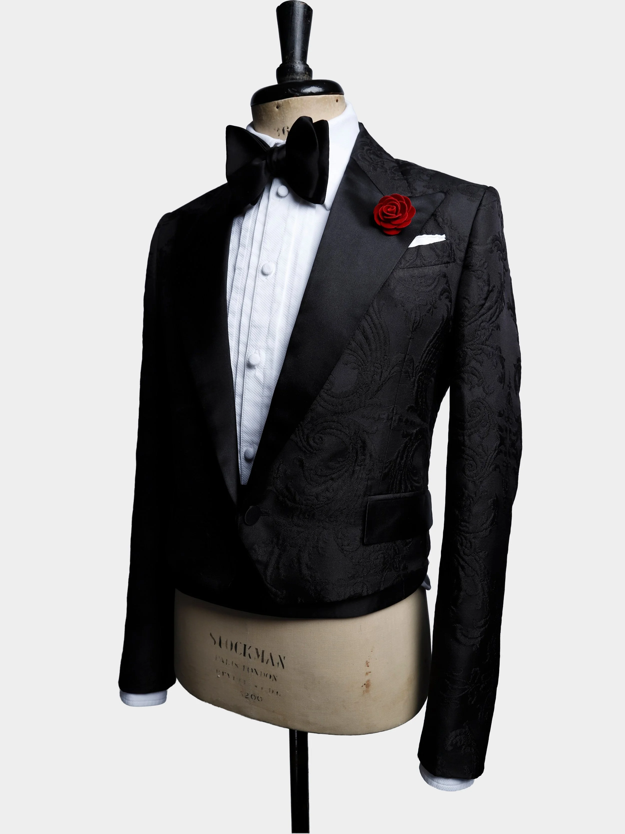 Cropped Embossed Scrolls Suit jacket.jpg