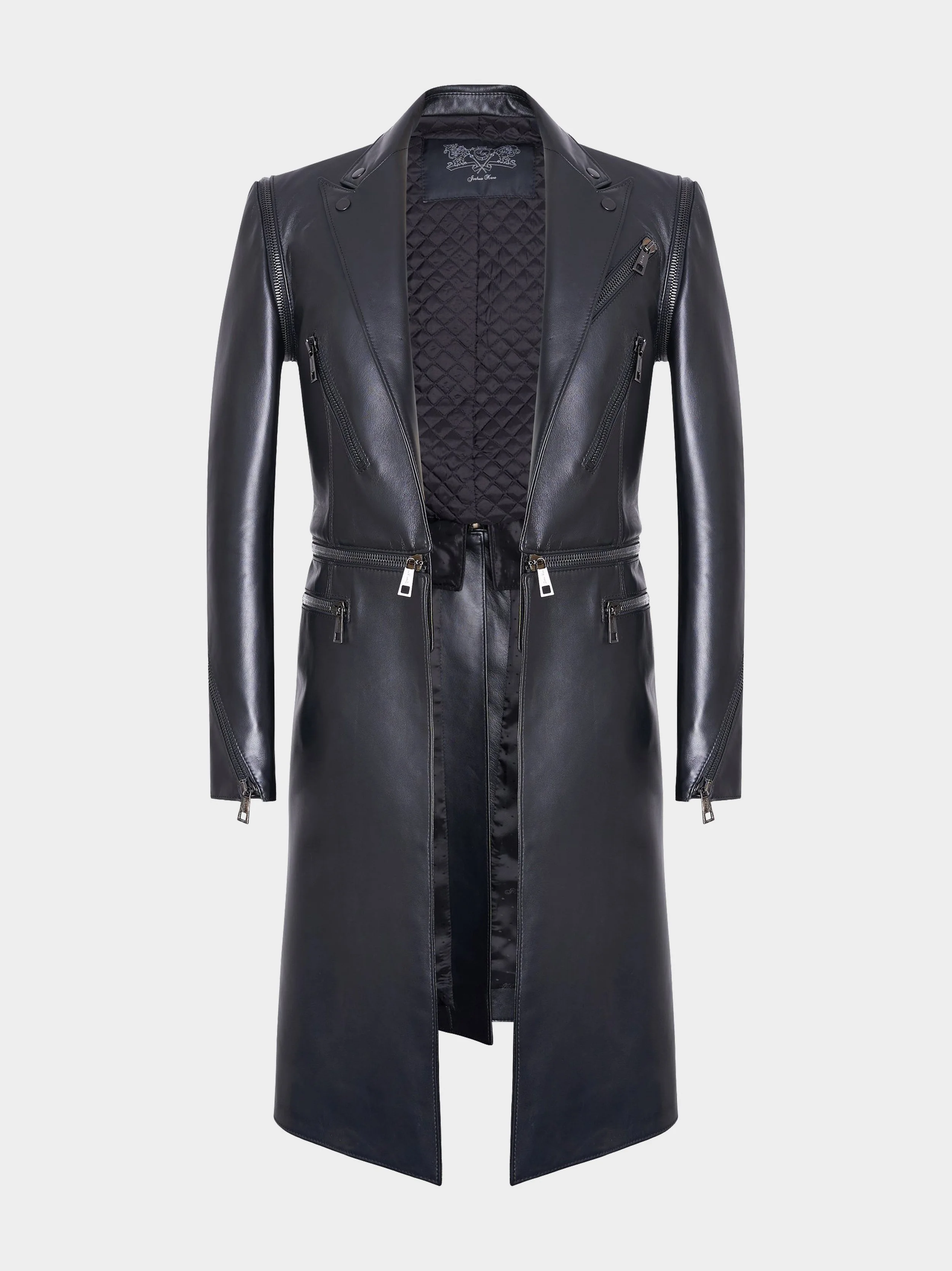 Zip Off Black Nappa Coat front cutout.jpg