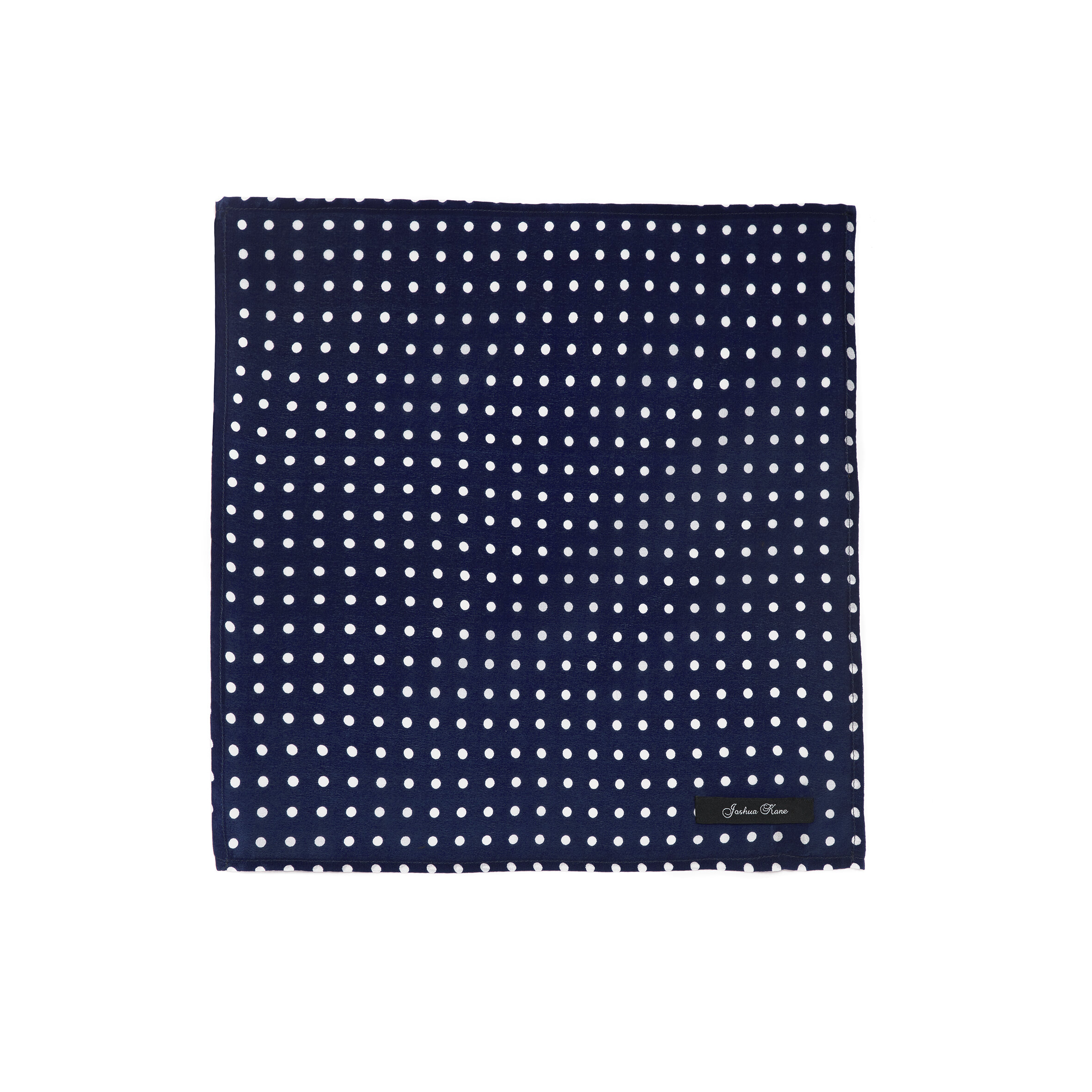 DQT Woven Polka Dot Royal Blue Casual Handkerchief Hanky Pocket Square 