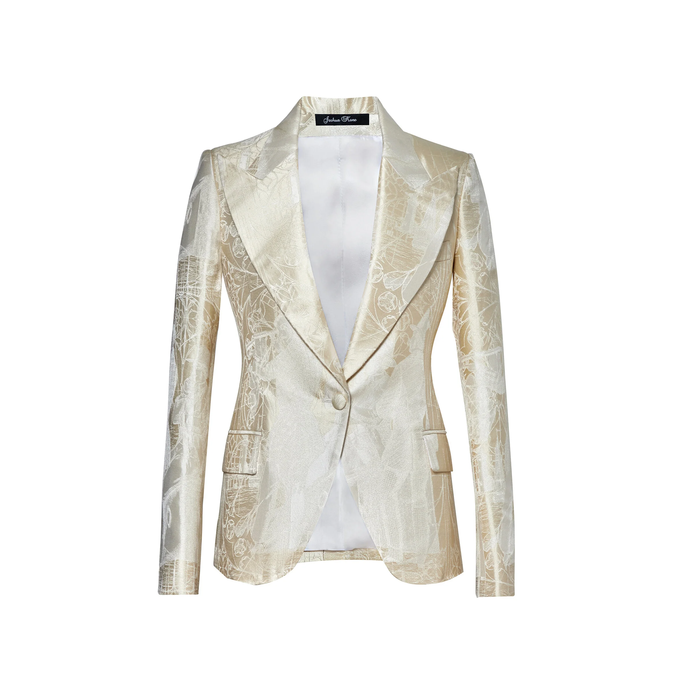 The Audrey' Ivory 3 Tailors Silk Jacket 