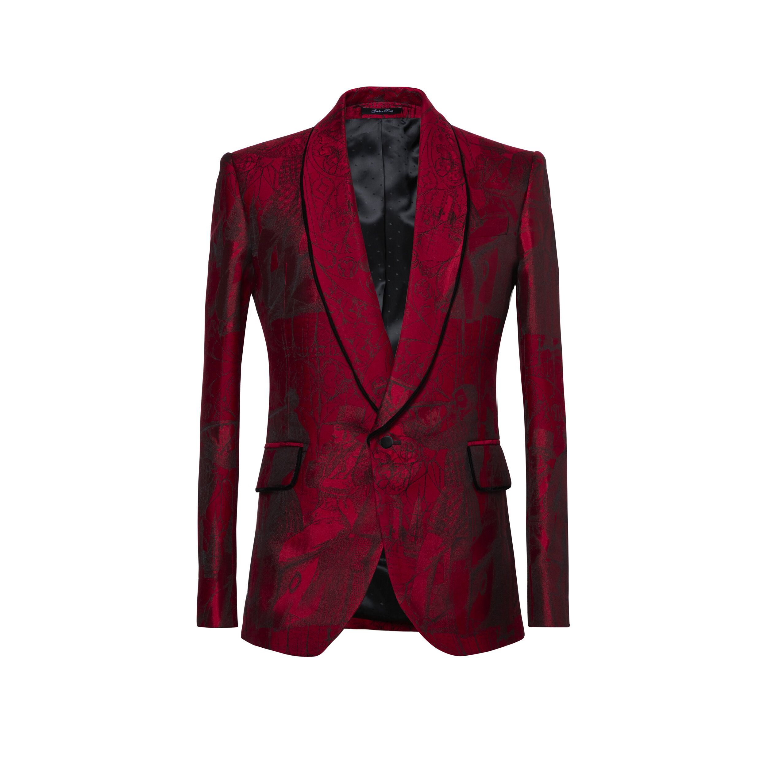 'The Edward' Crimson 3-Tailors Suit — Joshua Kanemenswear, fashion ...