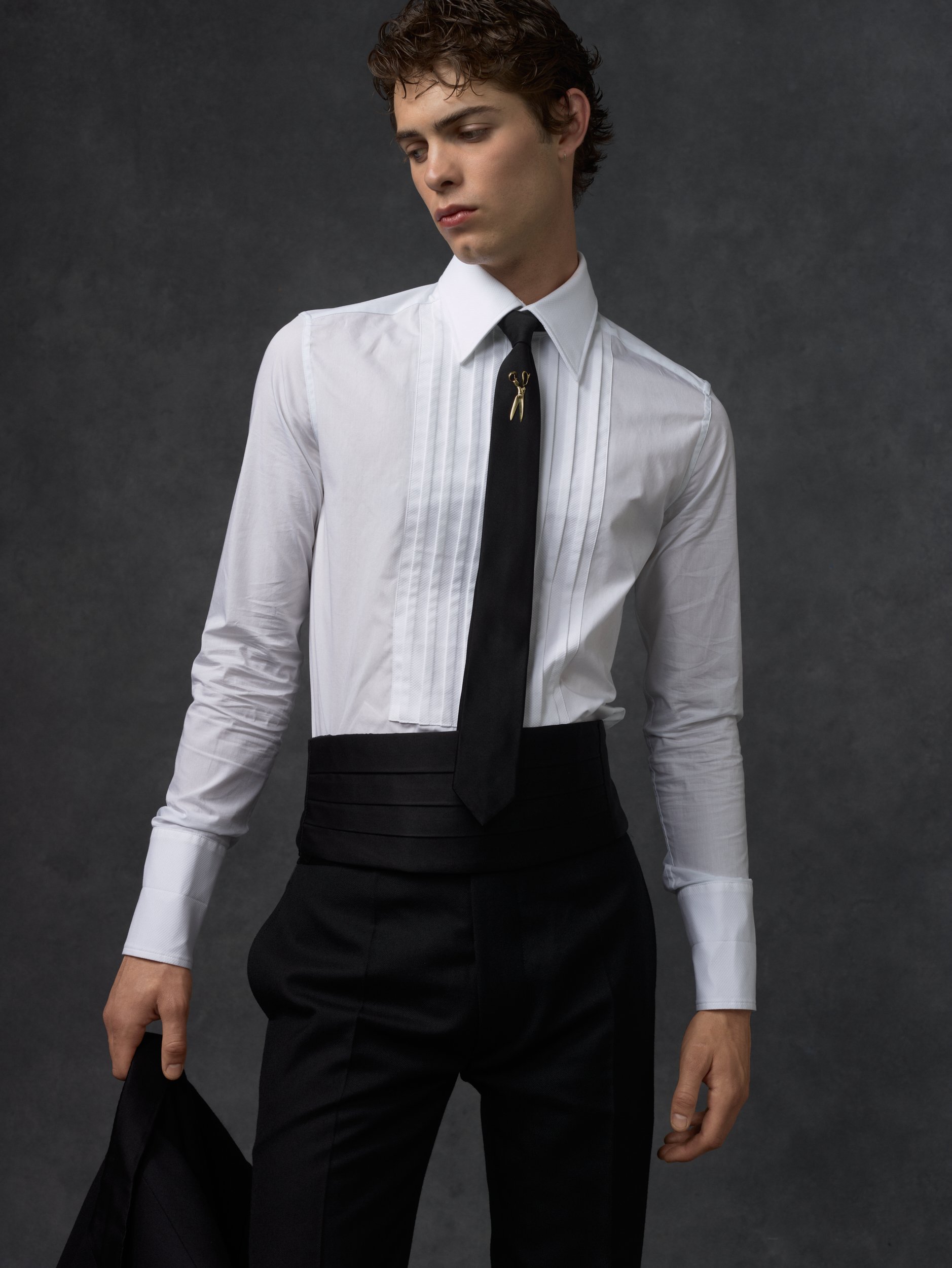 'The Baron' Pleated Dinner Shirt