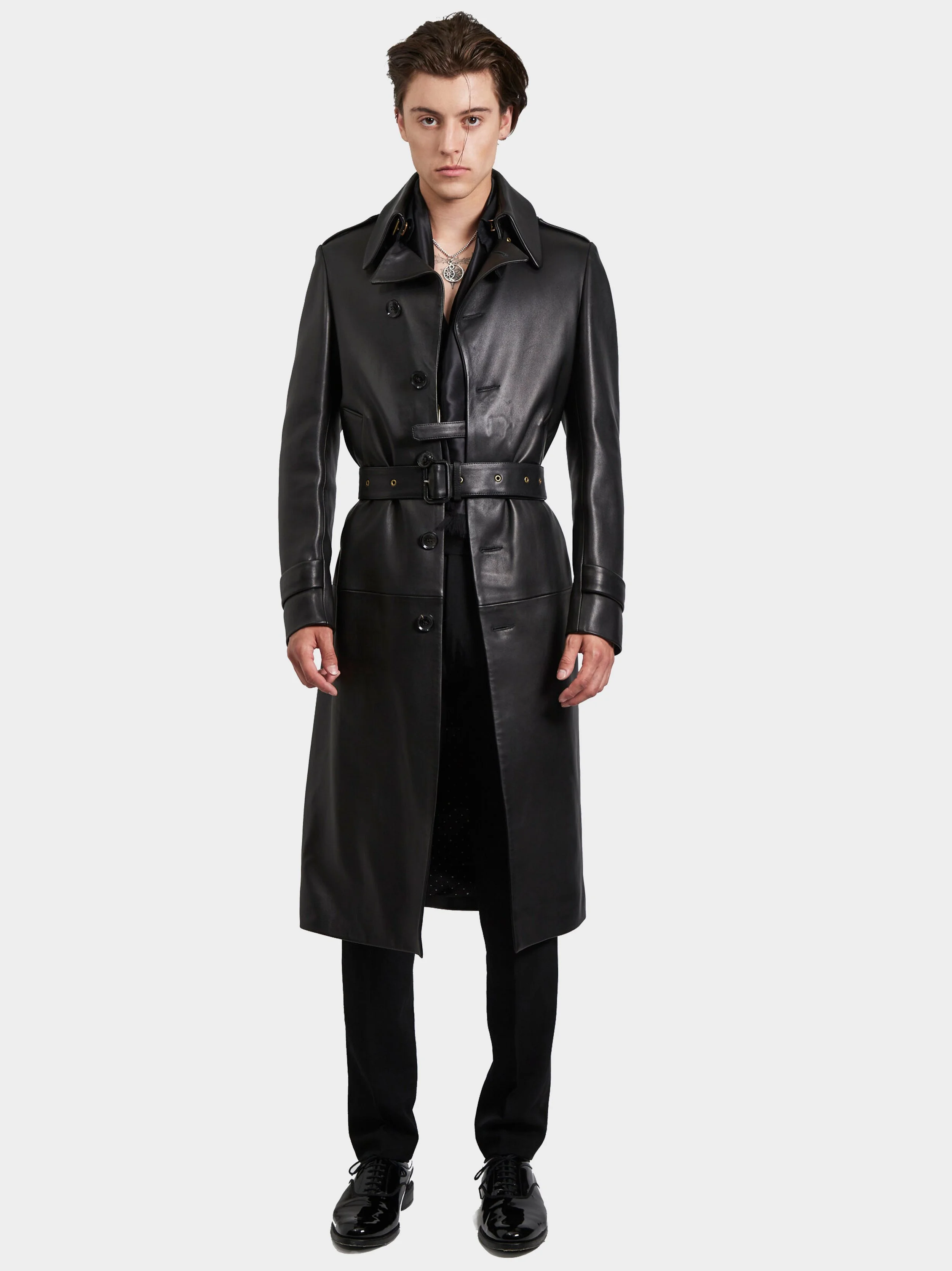 Black Nappa Leather Trench vront again.jpg