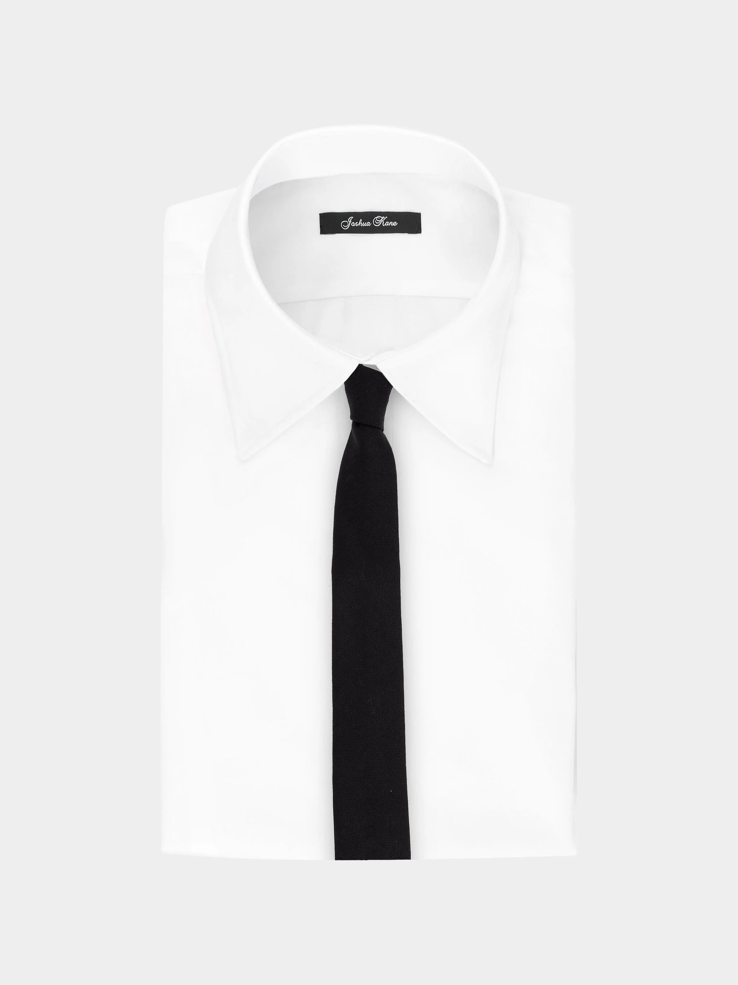 'Tonal Polkadot' Black Slim Necktie 3.jpg