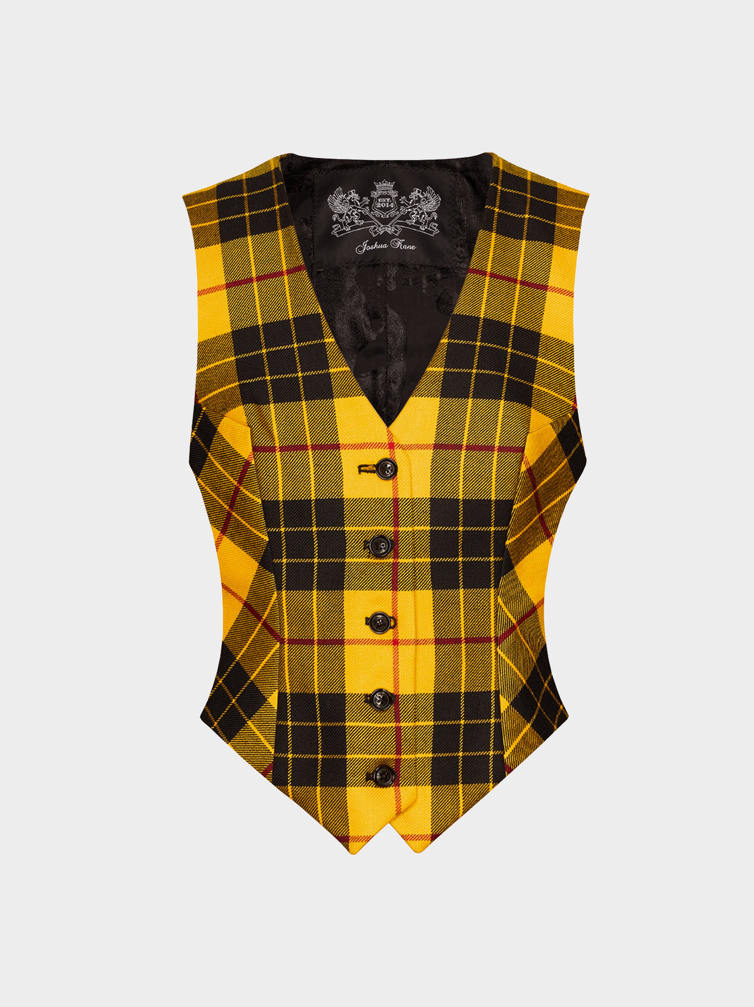 Yellow Tartan Waistcoat