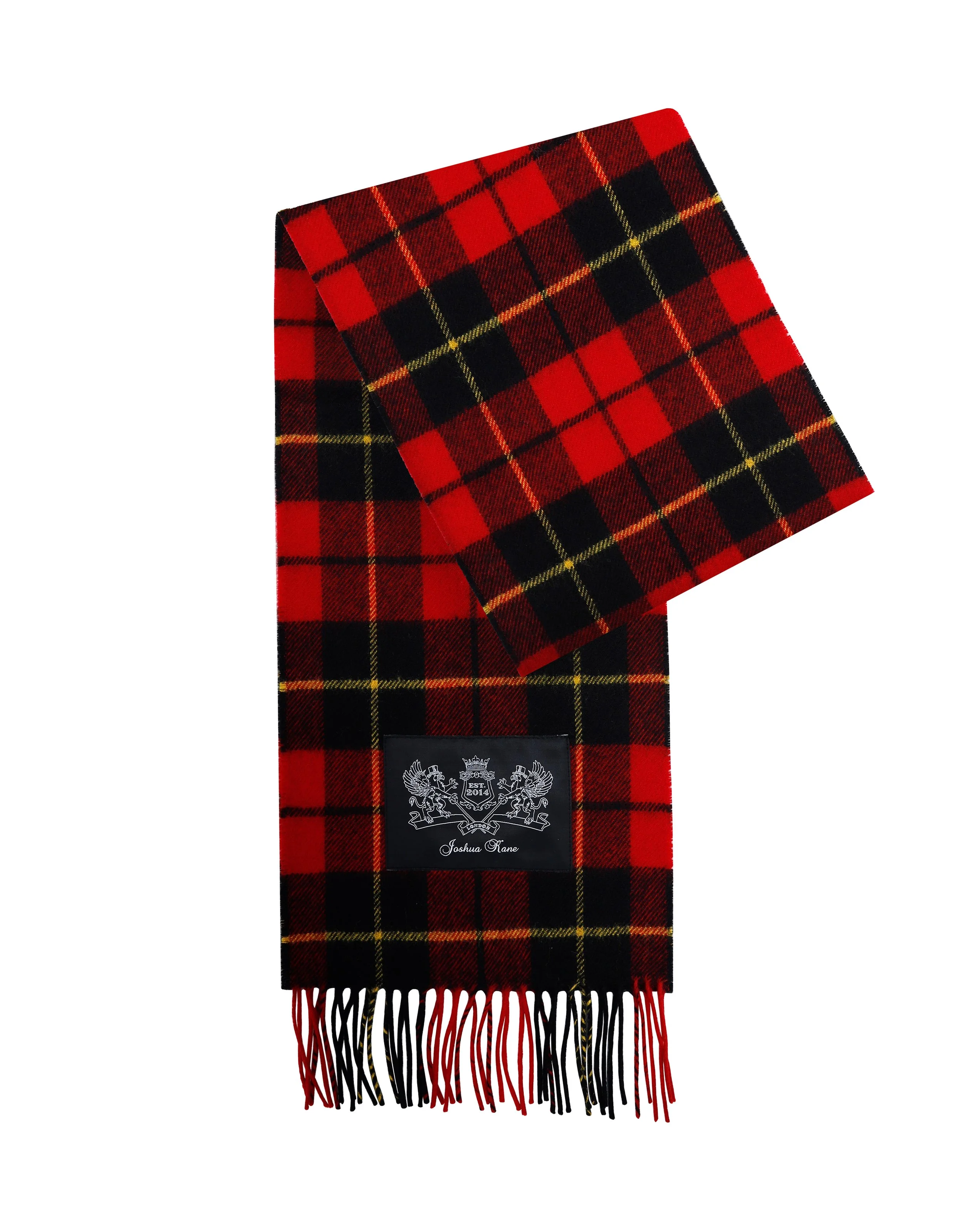 Red Tartan Lambswool Scarf