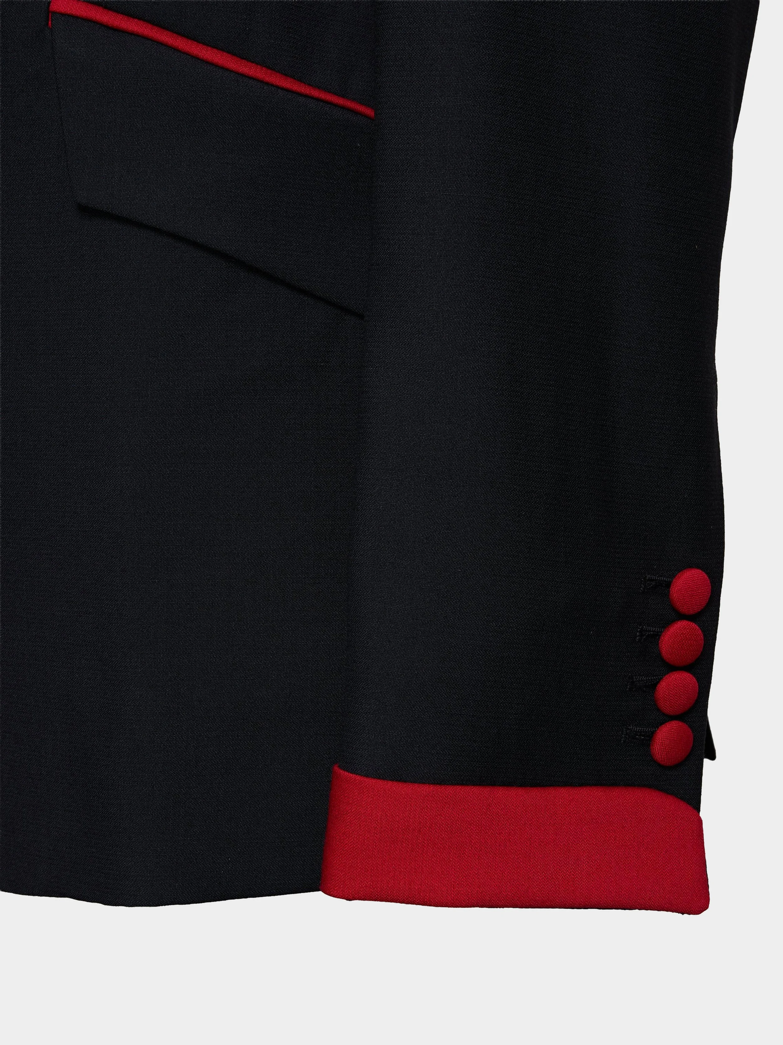Black With Red Trim Suit detail sleeve.jpg