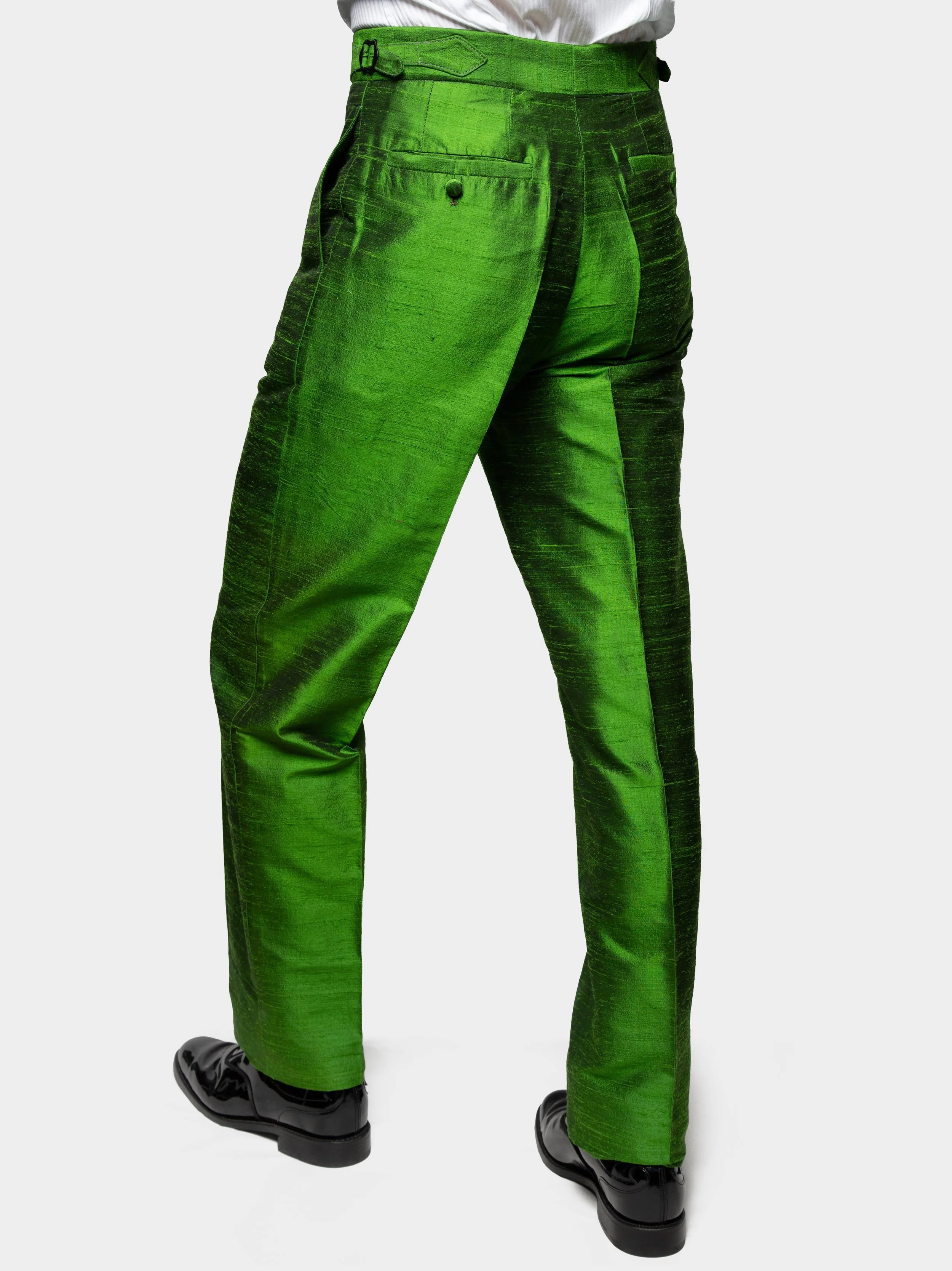 Tropical Green Silk Suit back.jpg