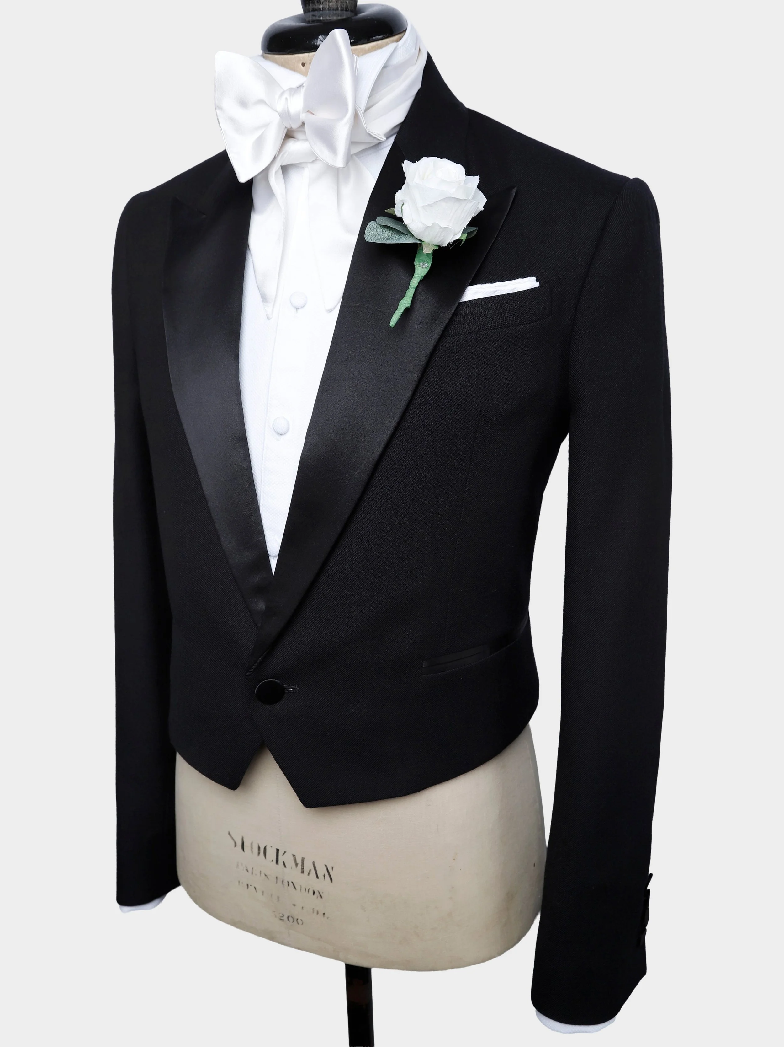 Cropped Black Twill And Silk Dinner Suit mannequin.jpg