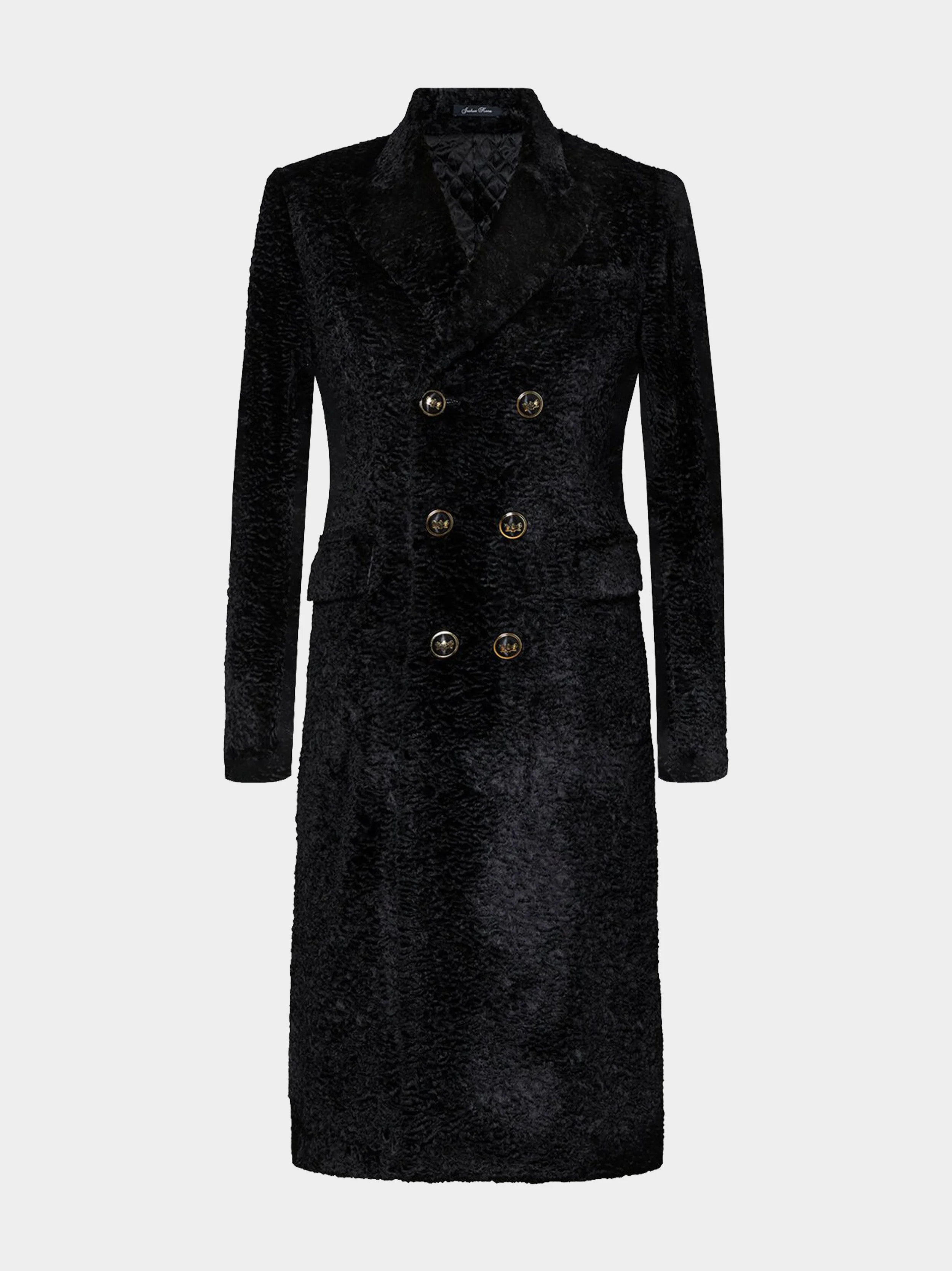 'The Fawcett' Faux Astrakhan Coat