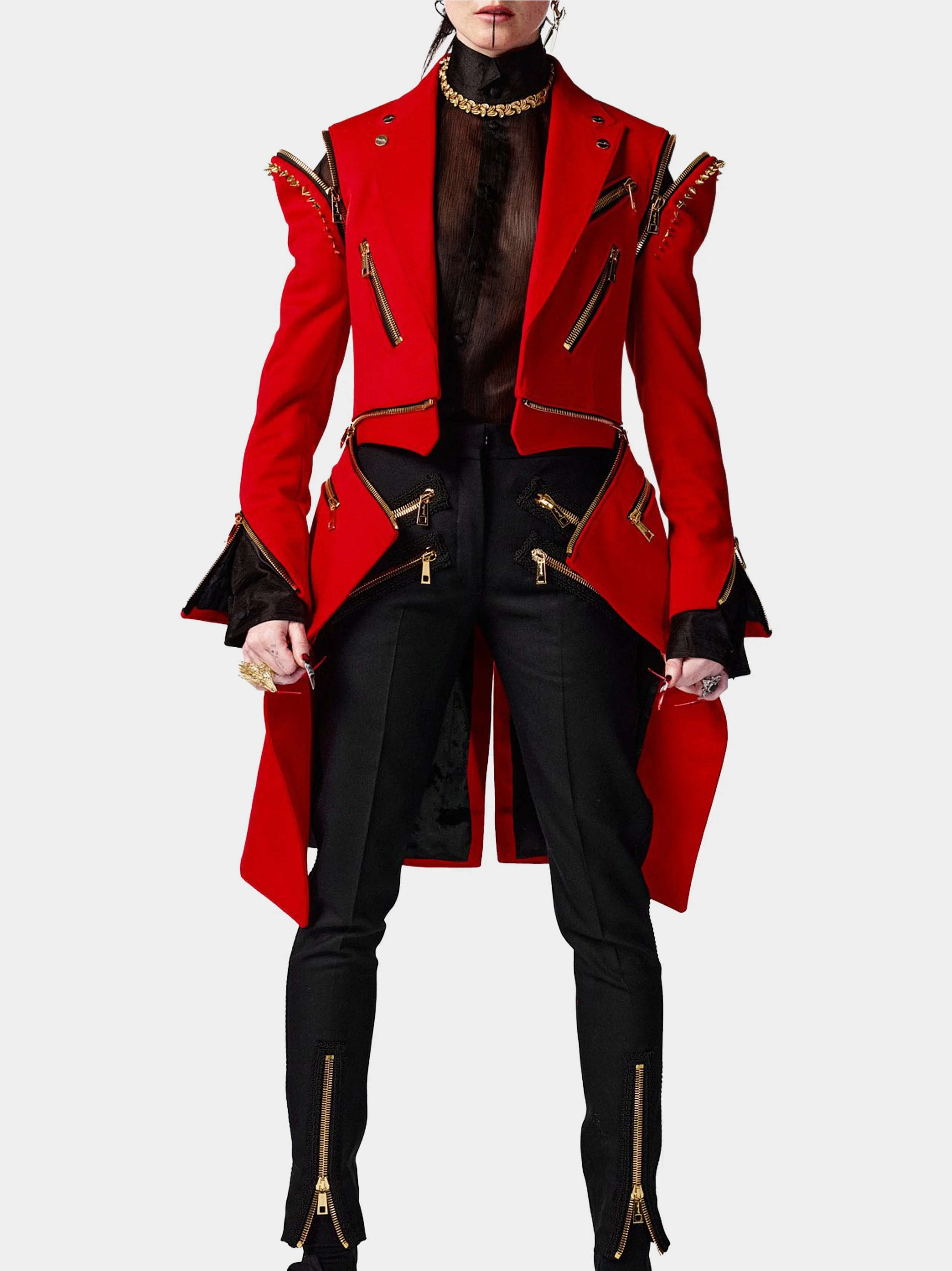 'The Rebel Red' Zip Off Tailcoat front.jpg