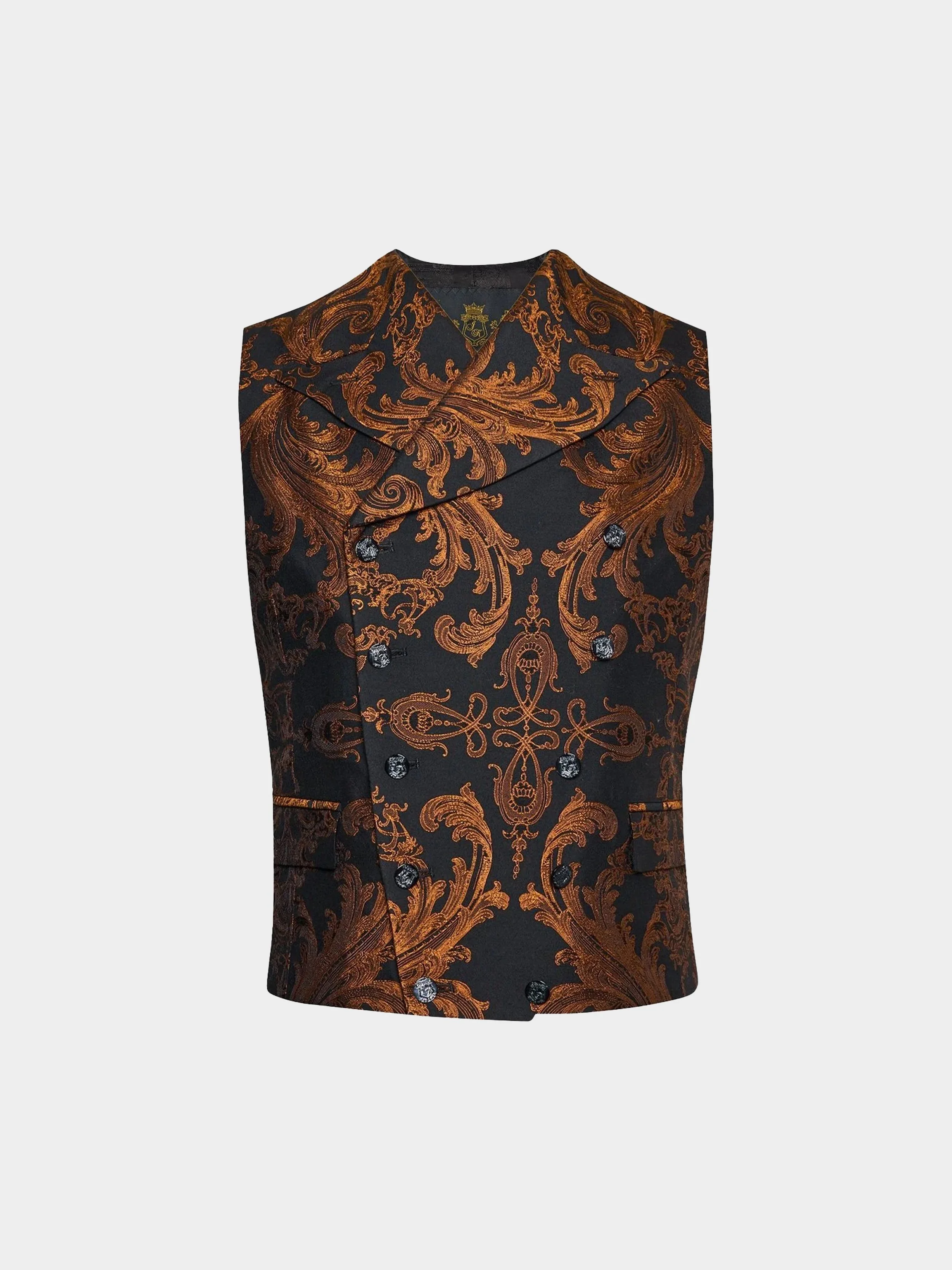 Copper Scrolls Jacquard Waistcoat
