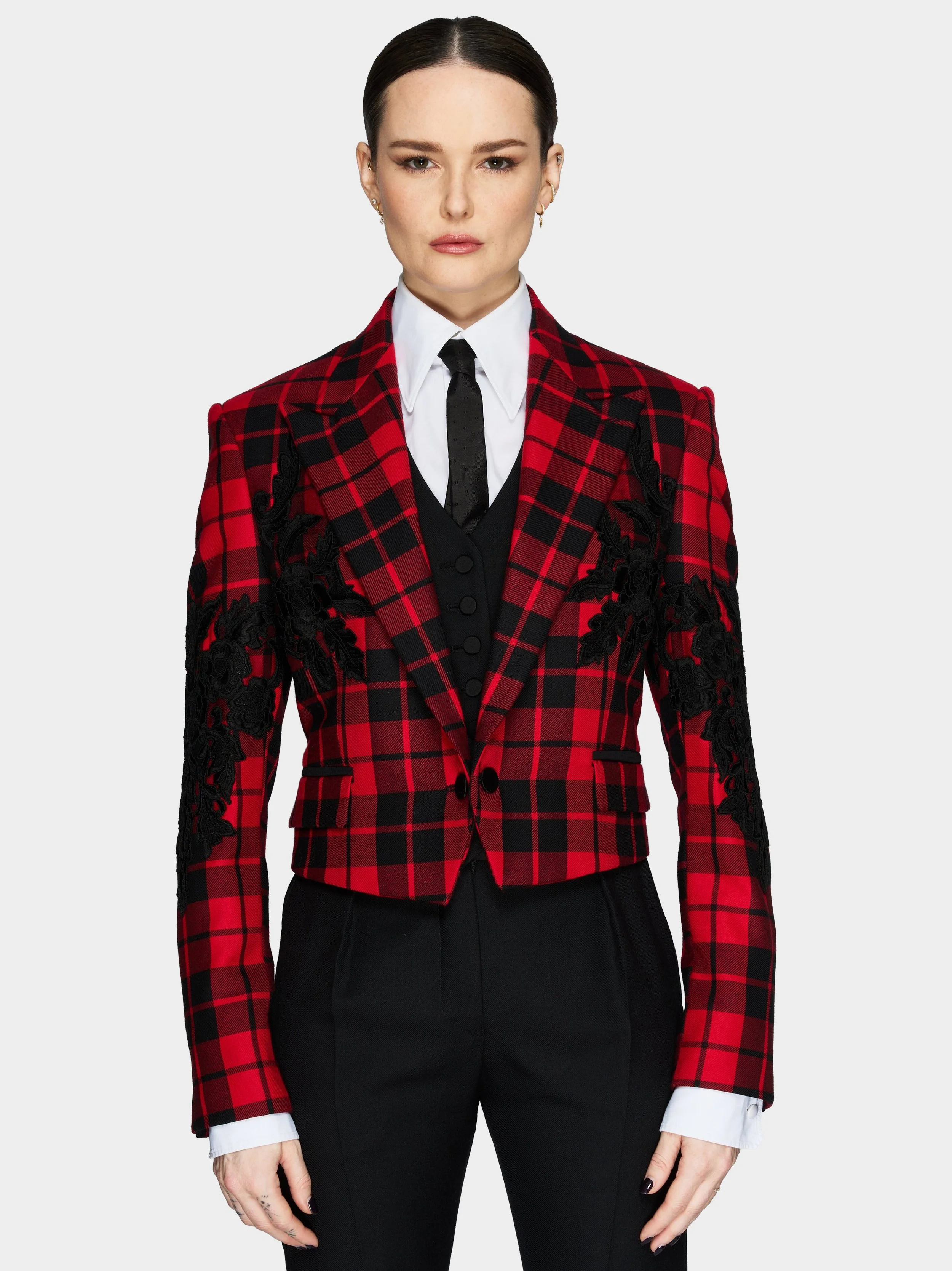 Red Tartan Waist Jacket3.jpg