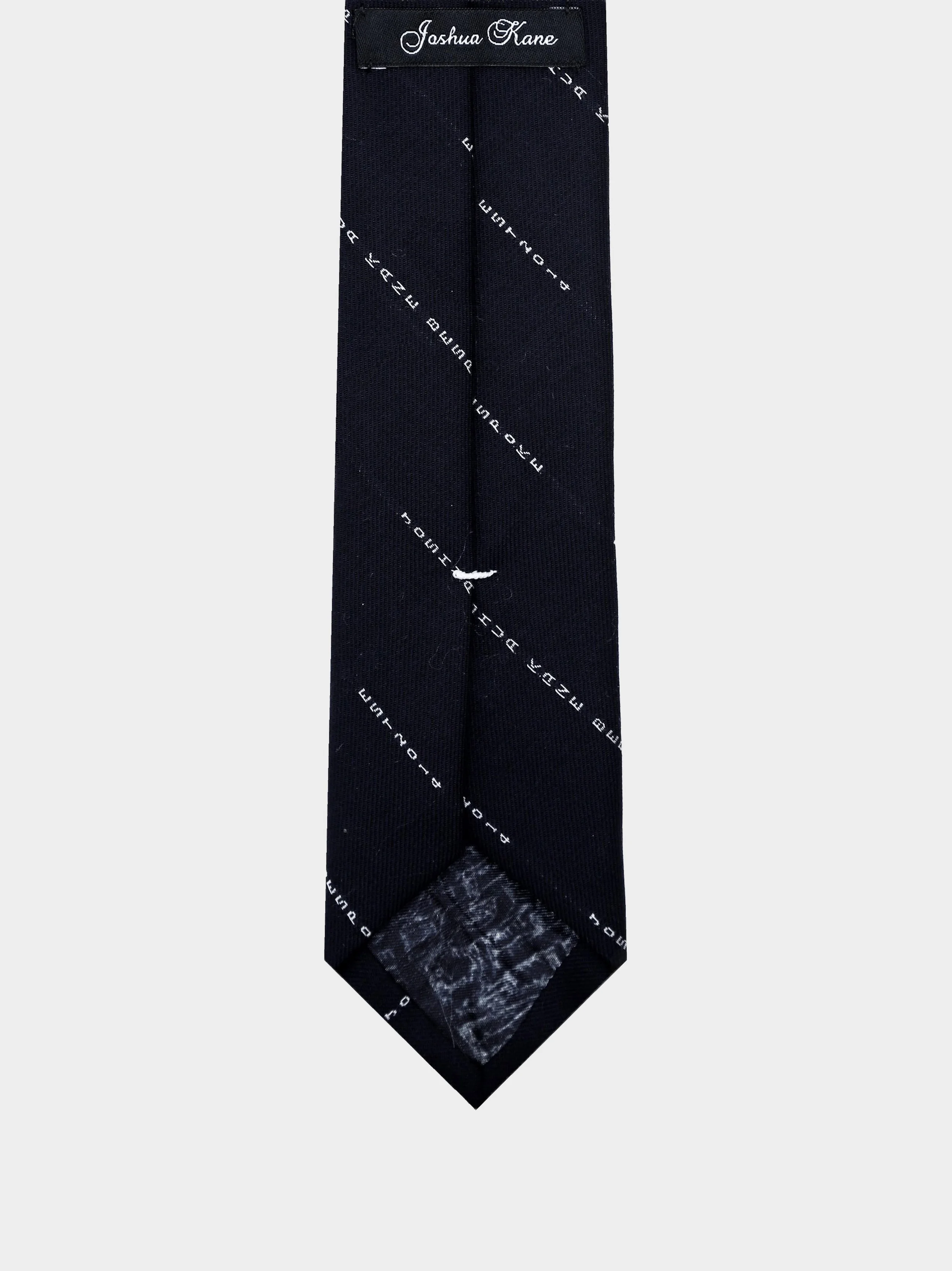 Name Stripe Slim Necktie brighter.jpg