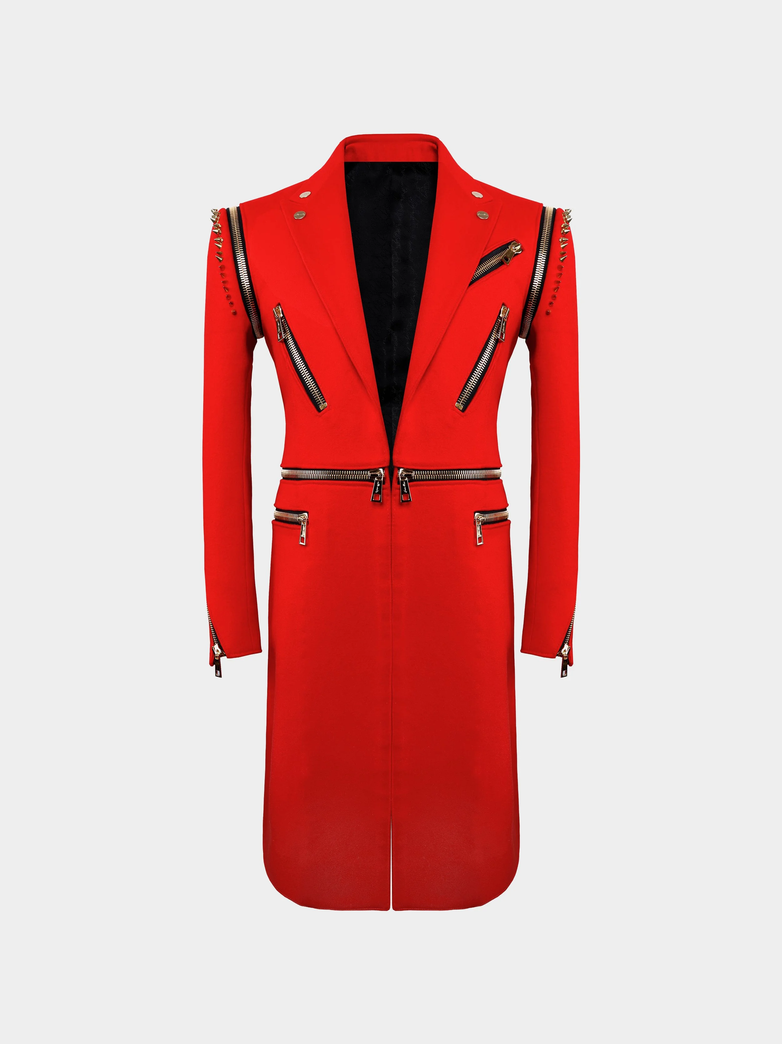 'The Rebel Red' Zip Off Tailcoat