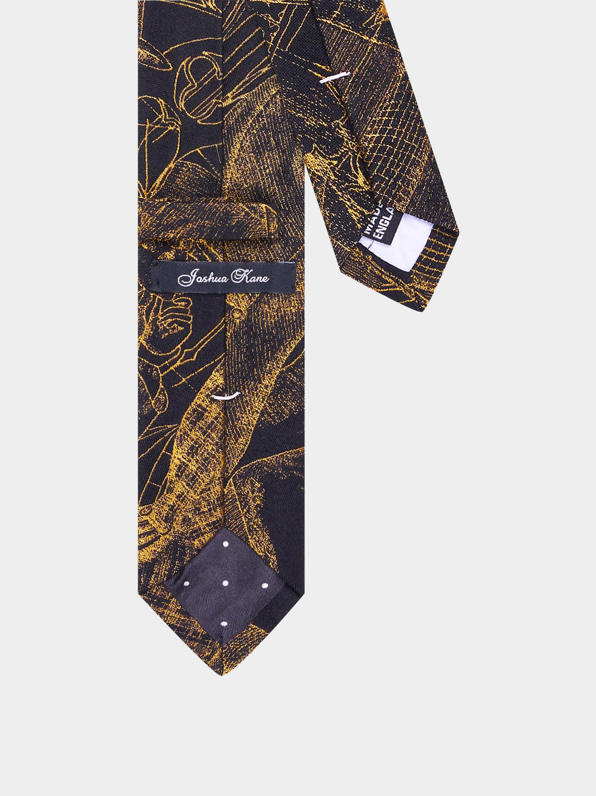 'Black And Gold 3 Tailors' Slim Necktie back.jpg