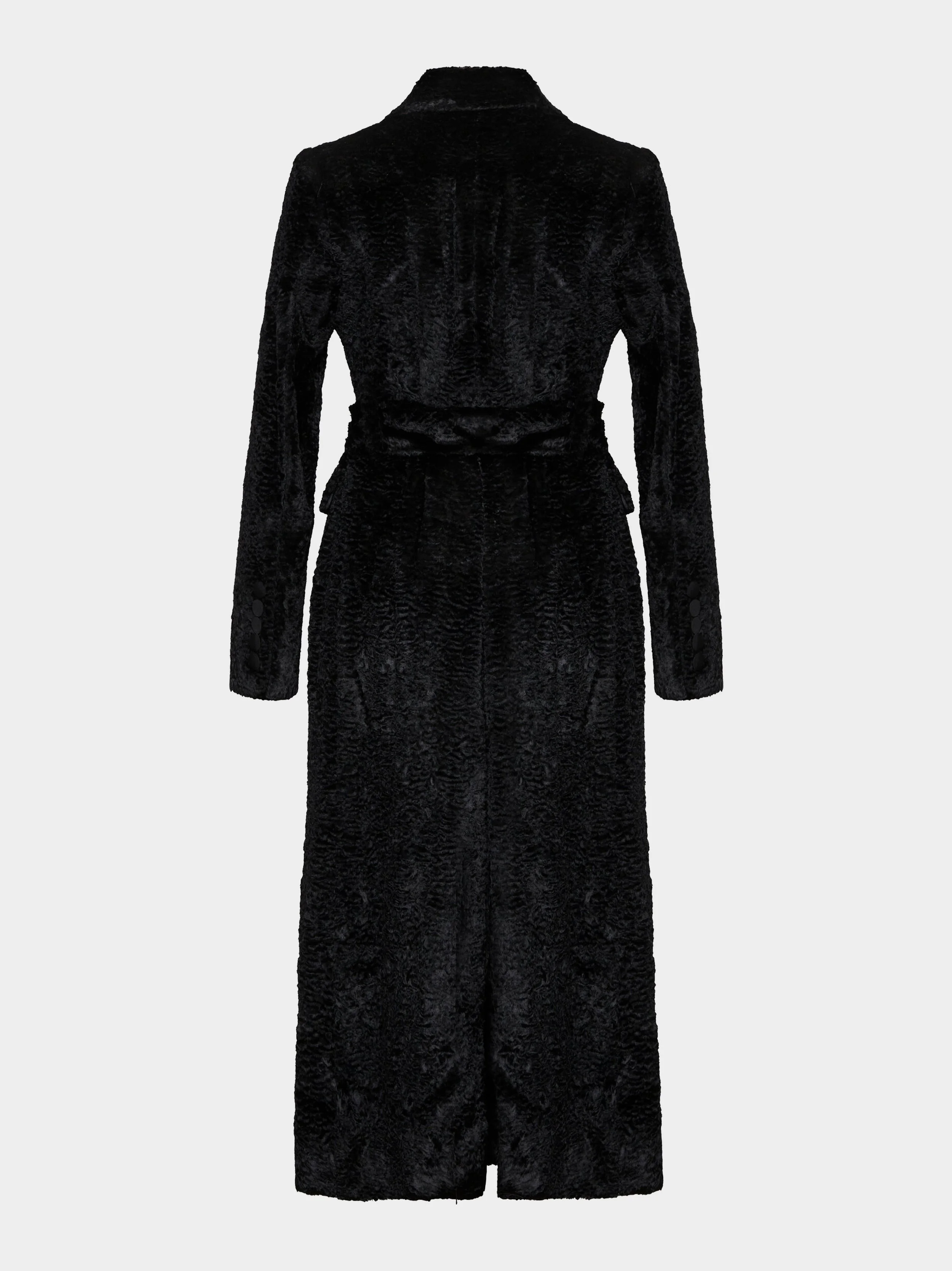 'The Bridget' Faux Astrakhan Coat back.jpg