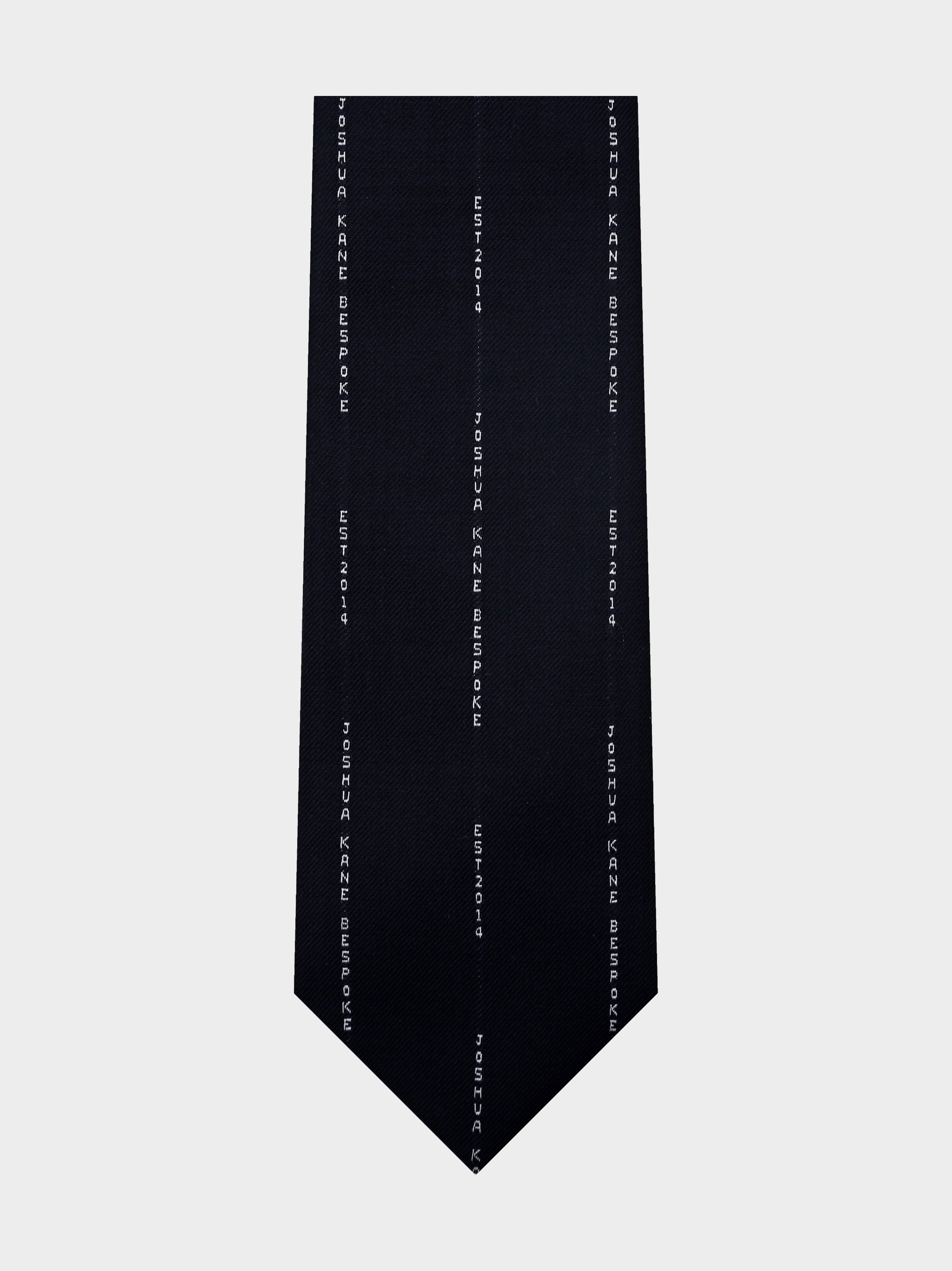 Name Stripe Wide Necktie