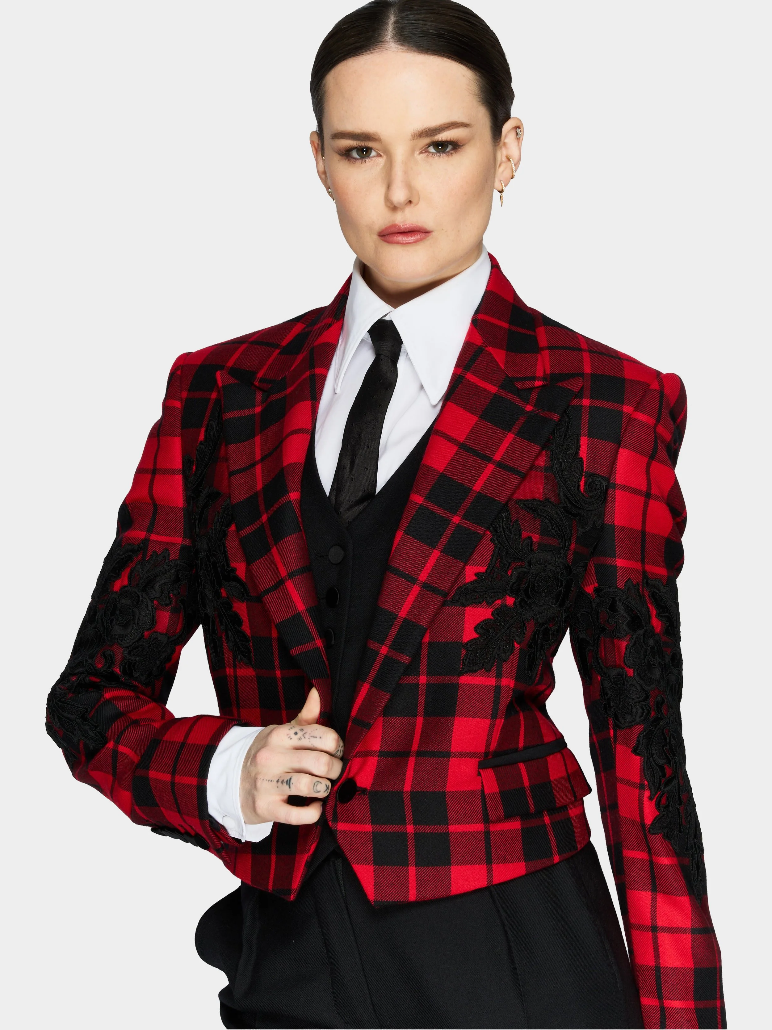 Red Tartan Waist Jacket2.jpg