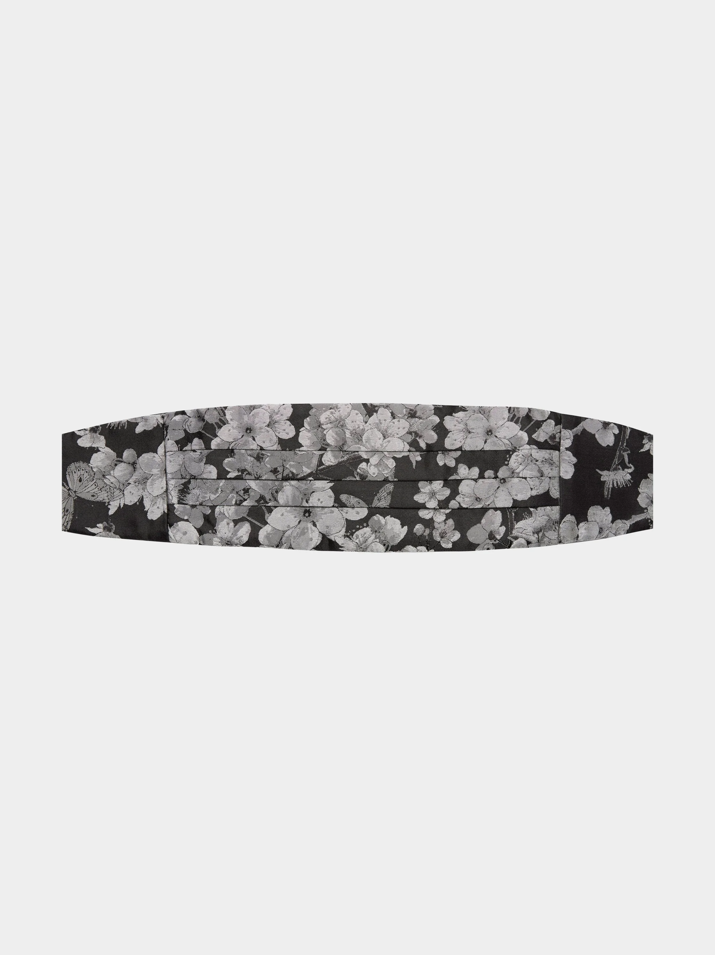 'Mercury Blossom' Pleated Cummerbund