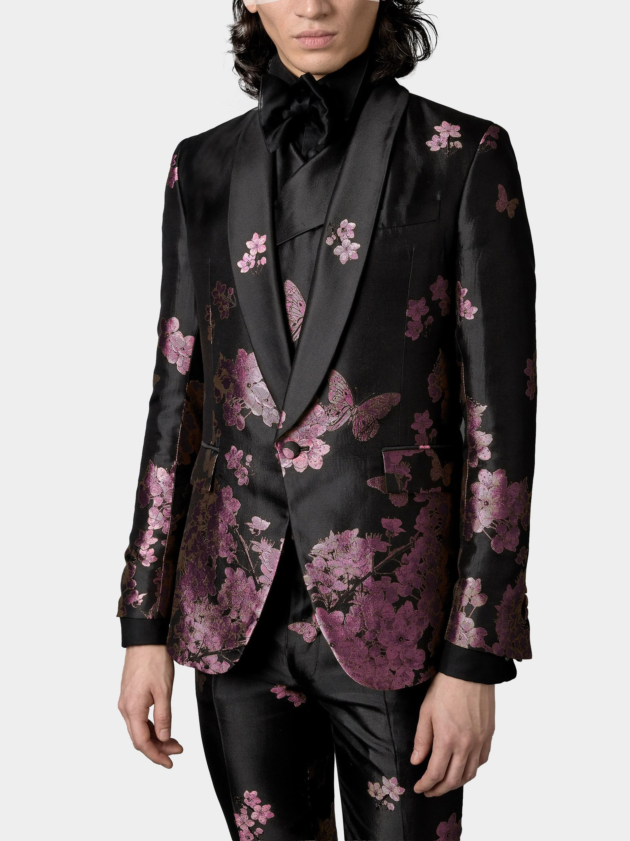 Pink Falling Blossom Silk Suit 1.jpg