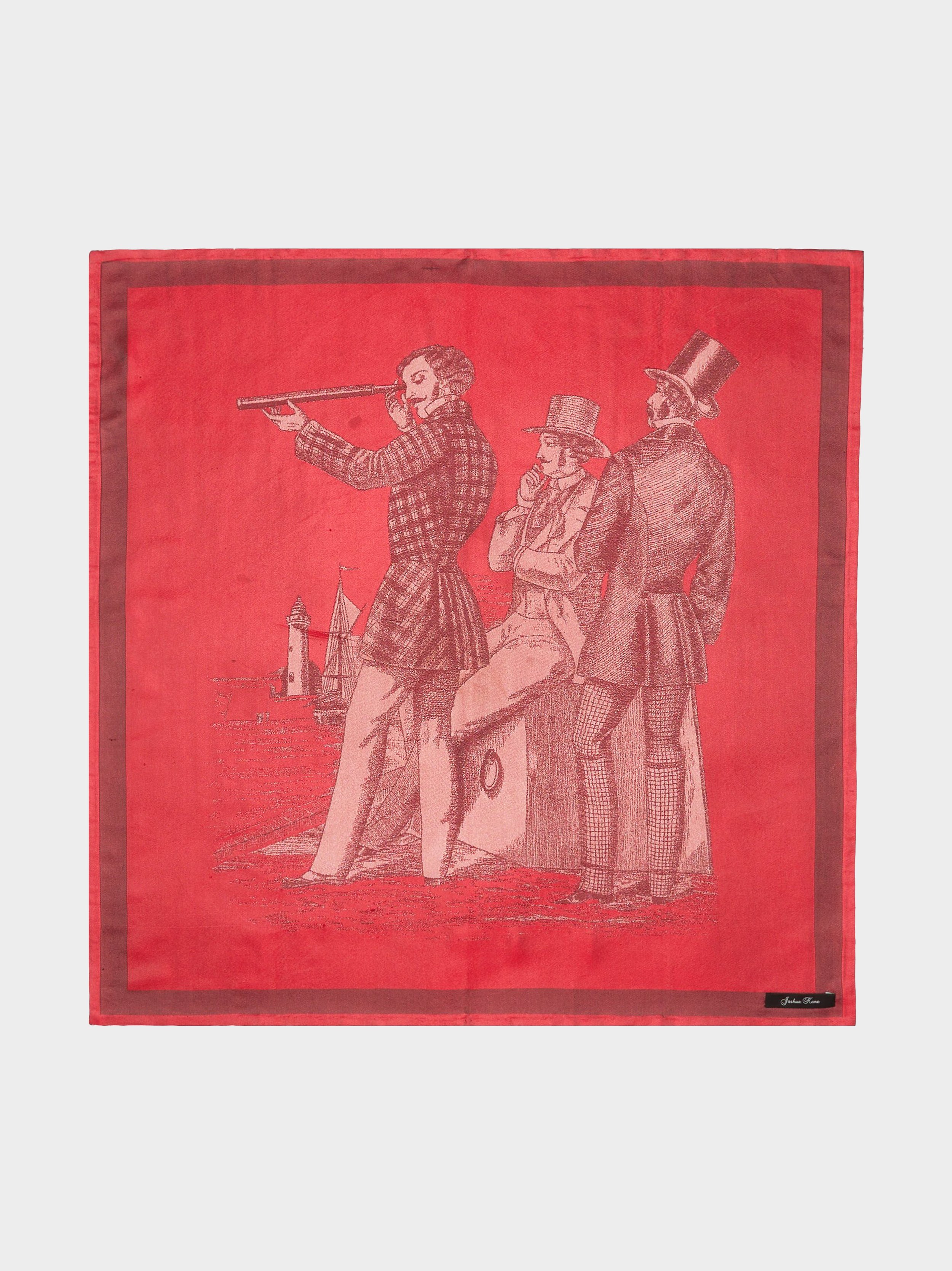 Red 3 Tailors Silk Jacquard Scarf.jpg