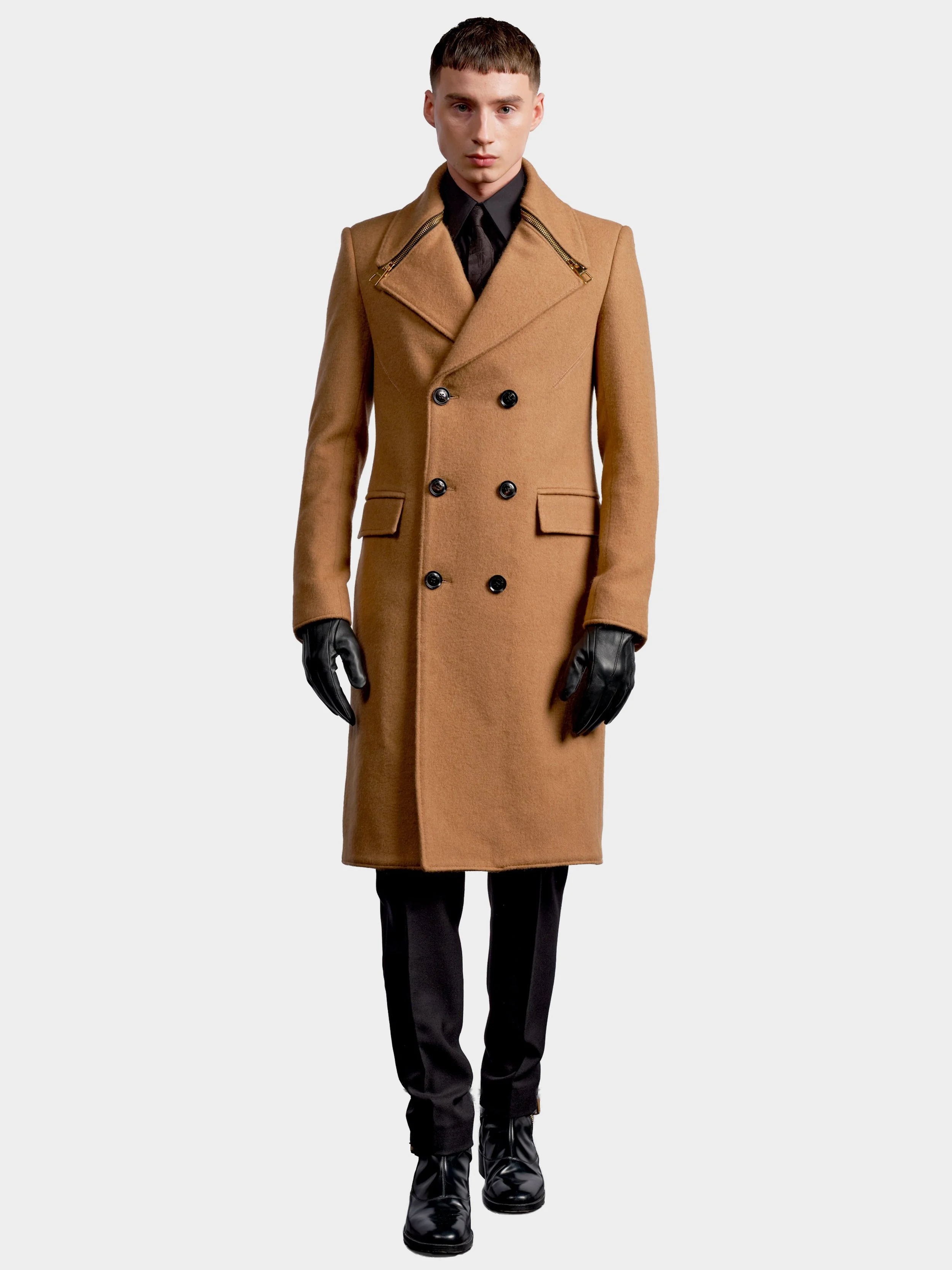 Camel Zip Collar Coat 7.jpg