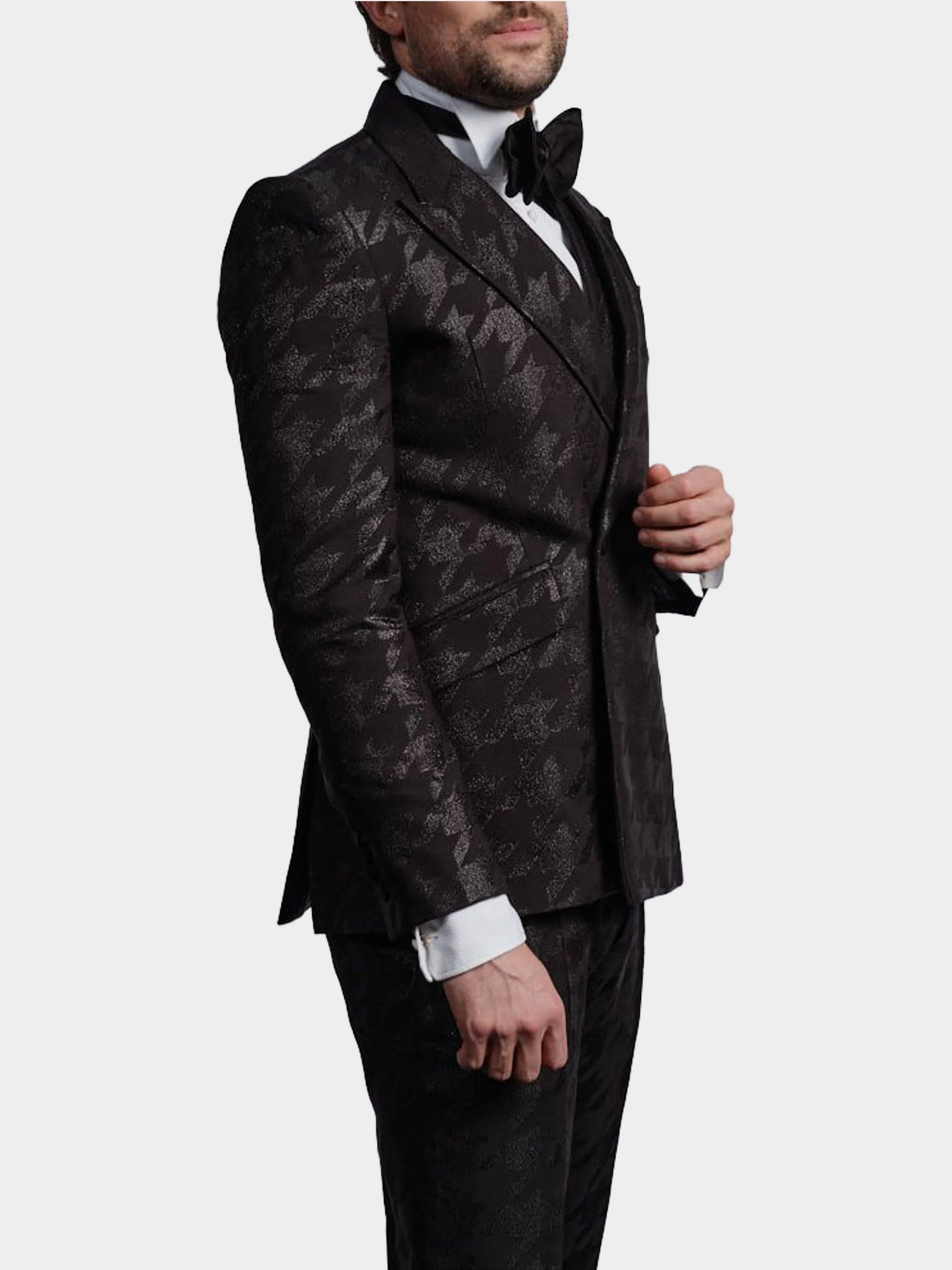 Black Lurex Houndstooth  Suit side 2.jpg