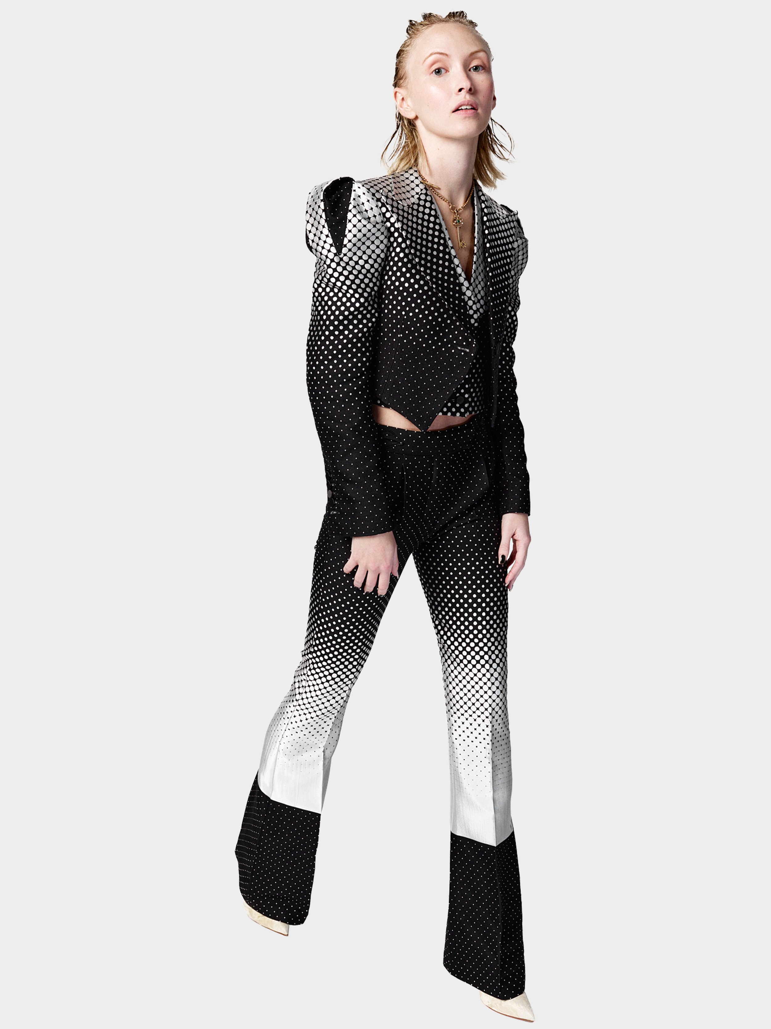 Black And White Wonderdot Suit