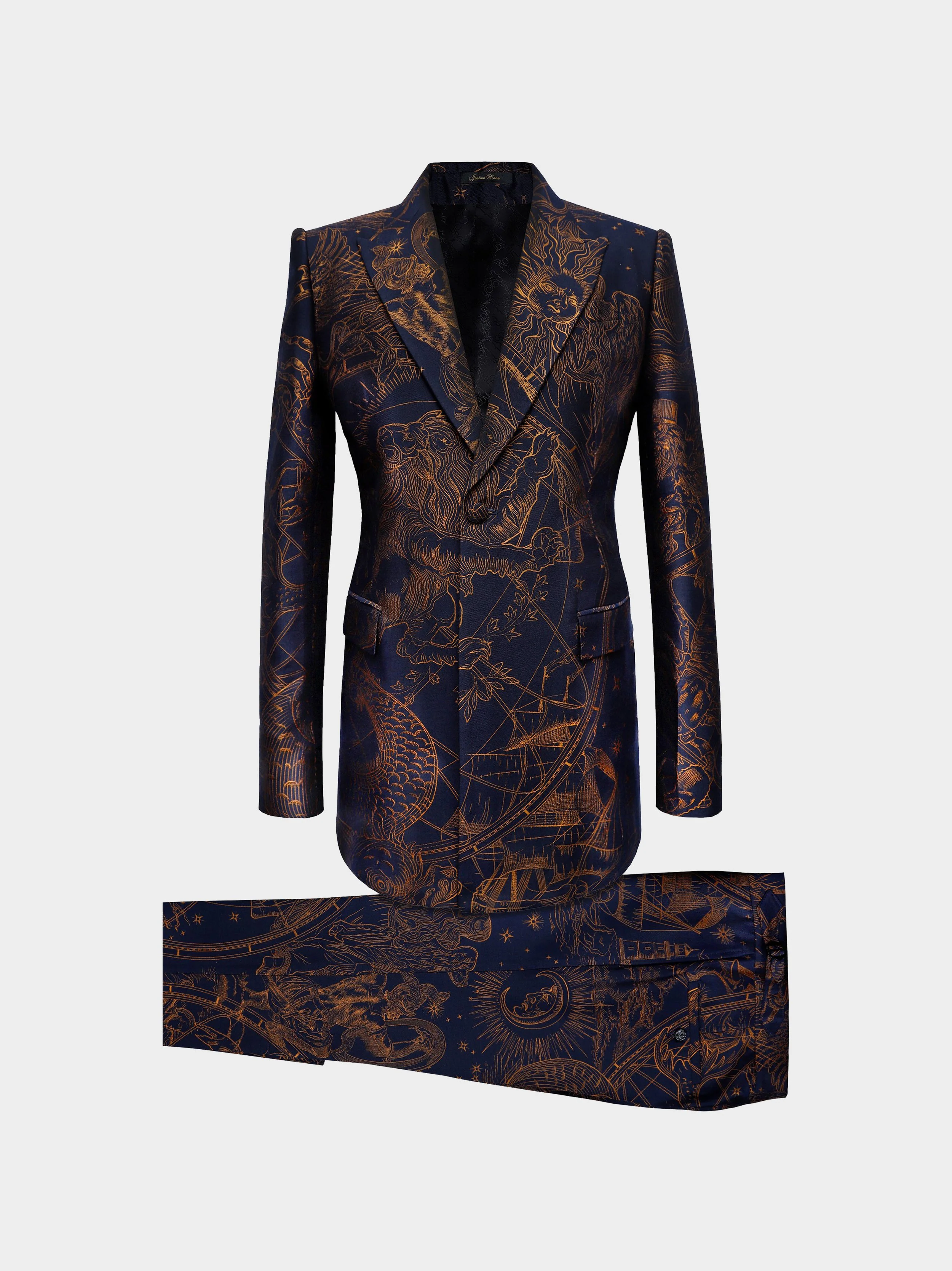 Navy Orion Jacquard Suit