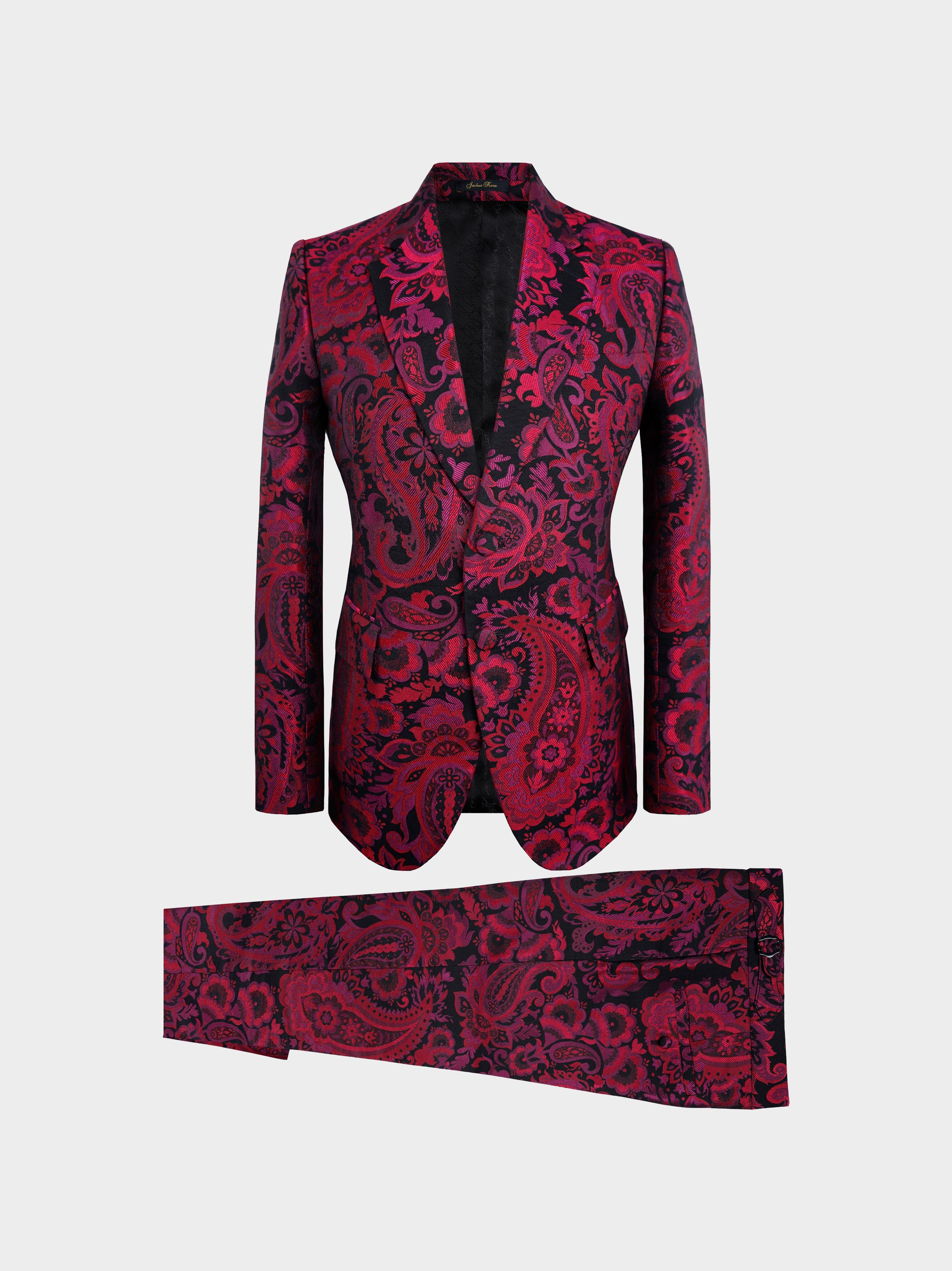 Fuchsia Paisley Suit