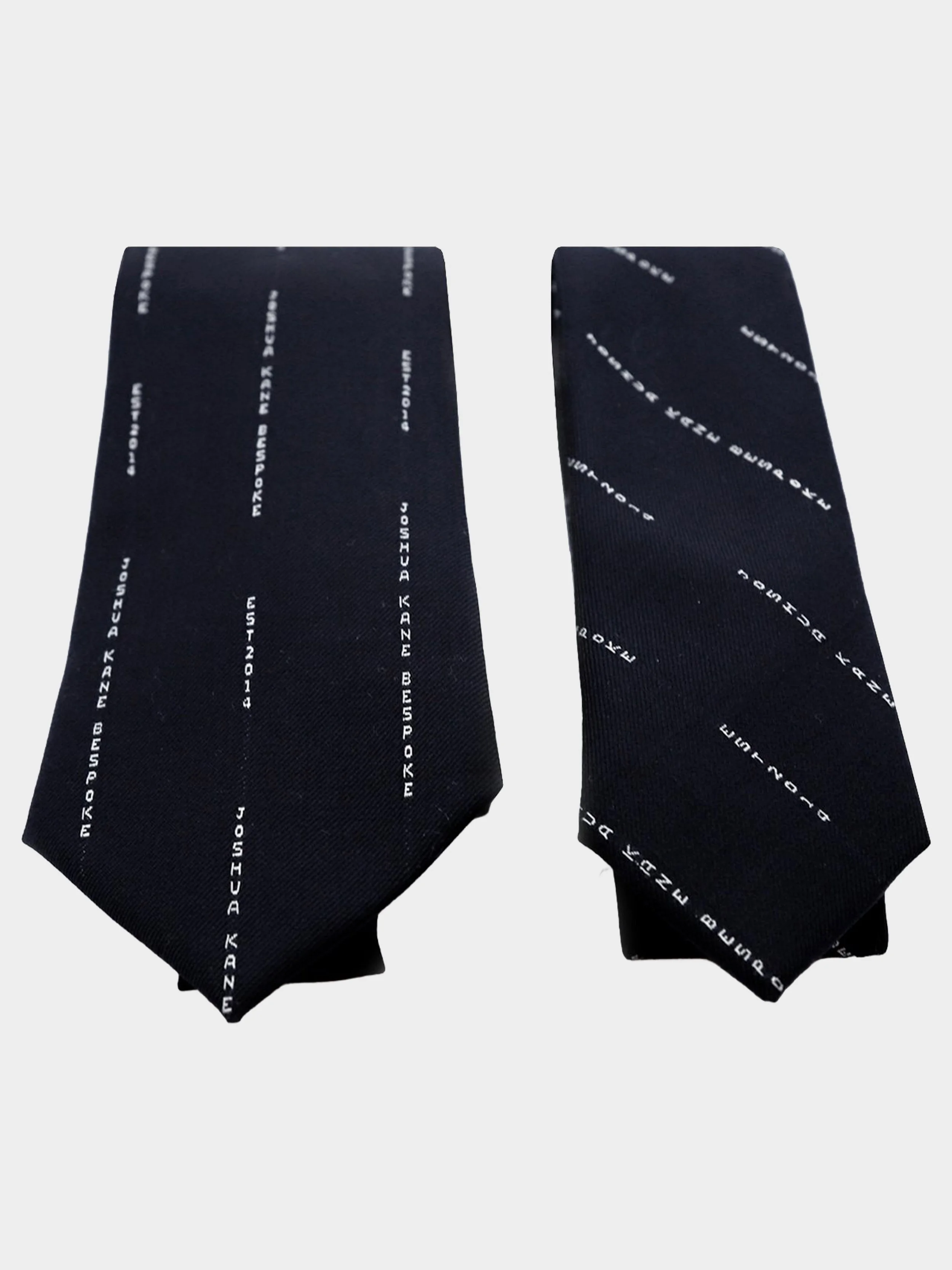 Name Stripe Slim Necktie brighter2.jpg