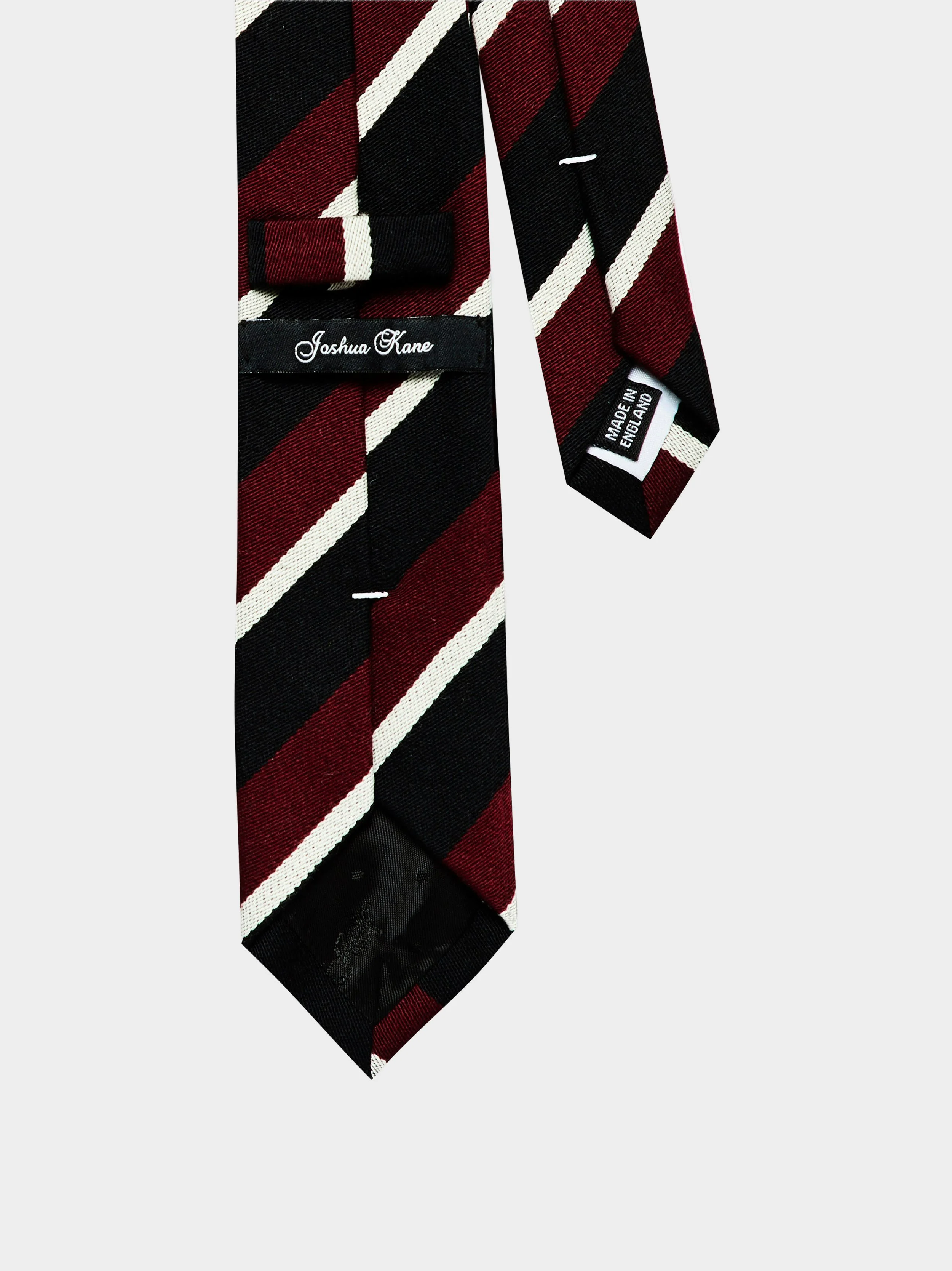 'Oxford Stripe' Slim Necktie back.jpg