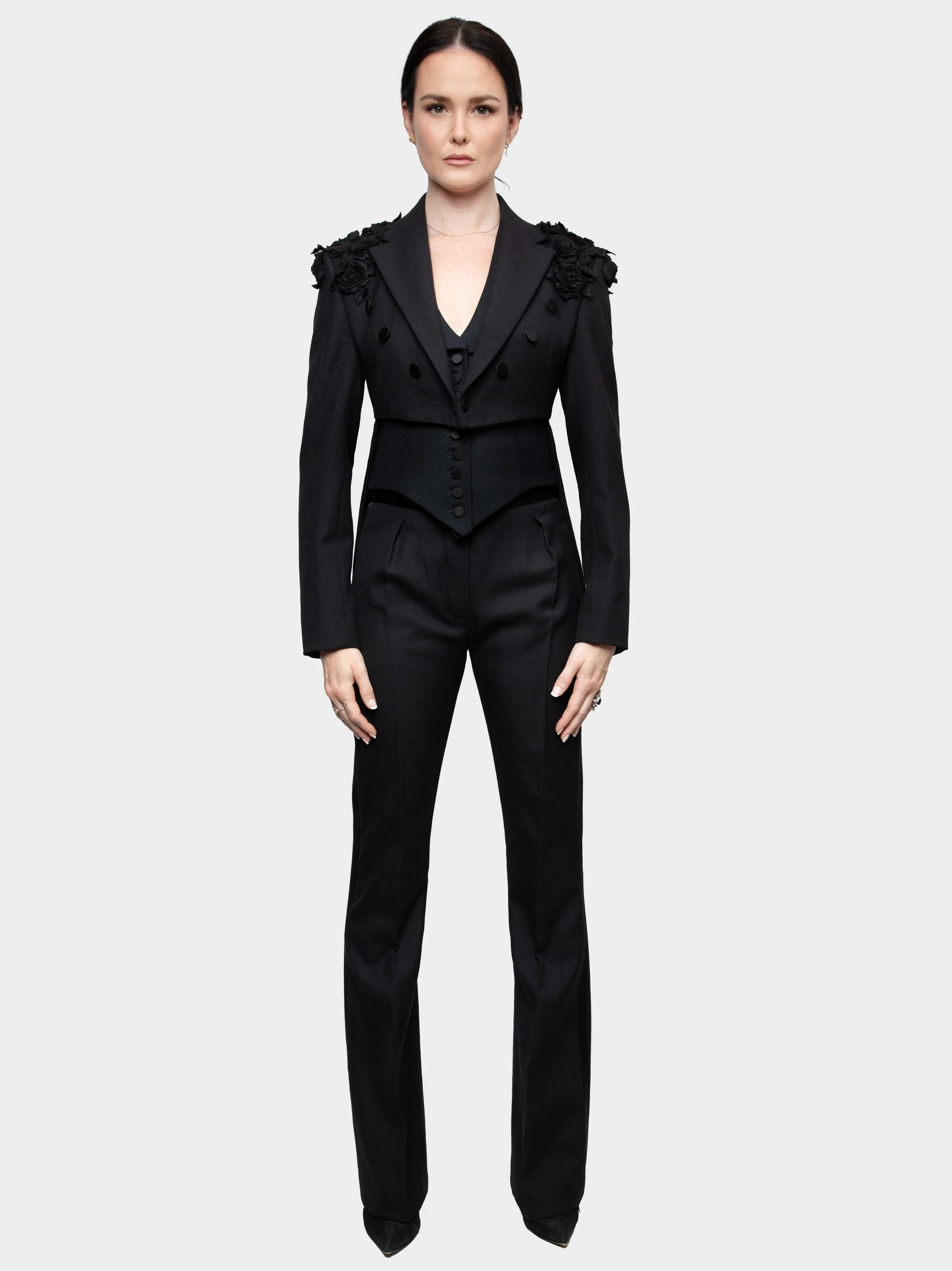 BLACK SHOULDER ROSE JACKET. 2jpg.jpg