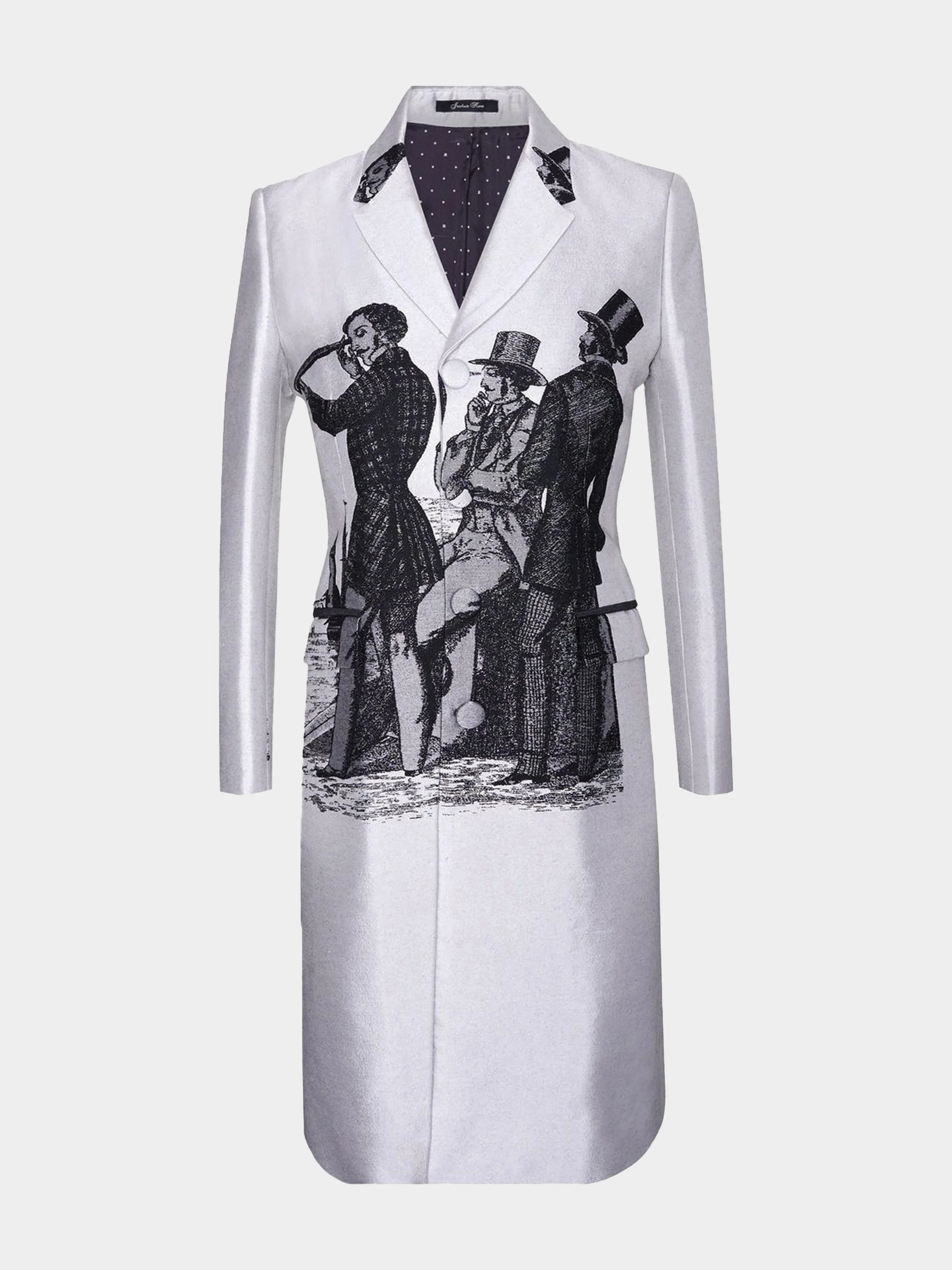 'The Harry' 3 Tailors Jacquard Coat
