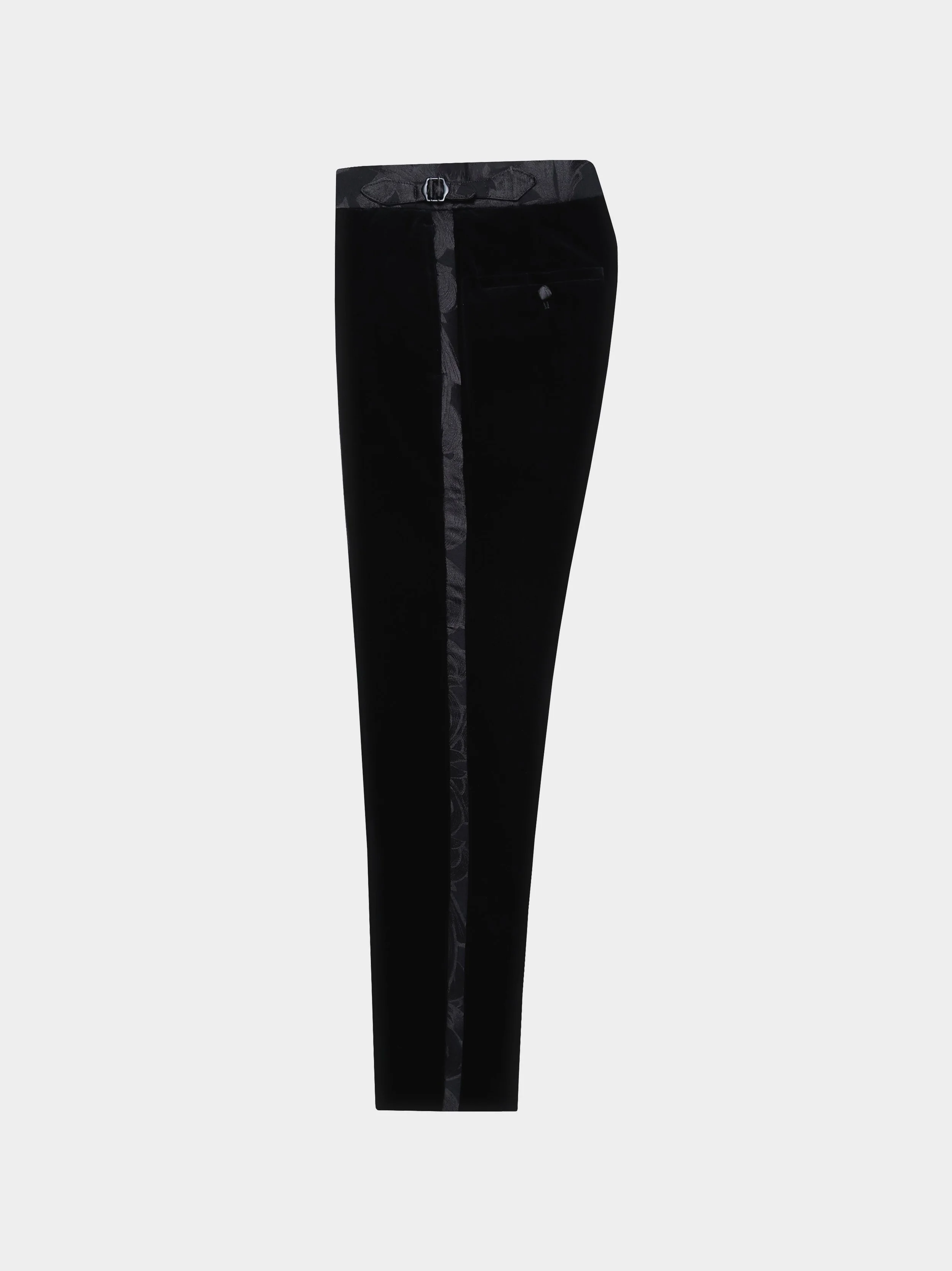 Black Velvet And Pegasus Jacquard Dinner Suit trouser.jpg