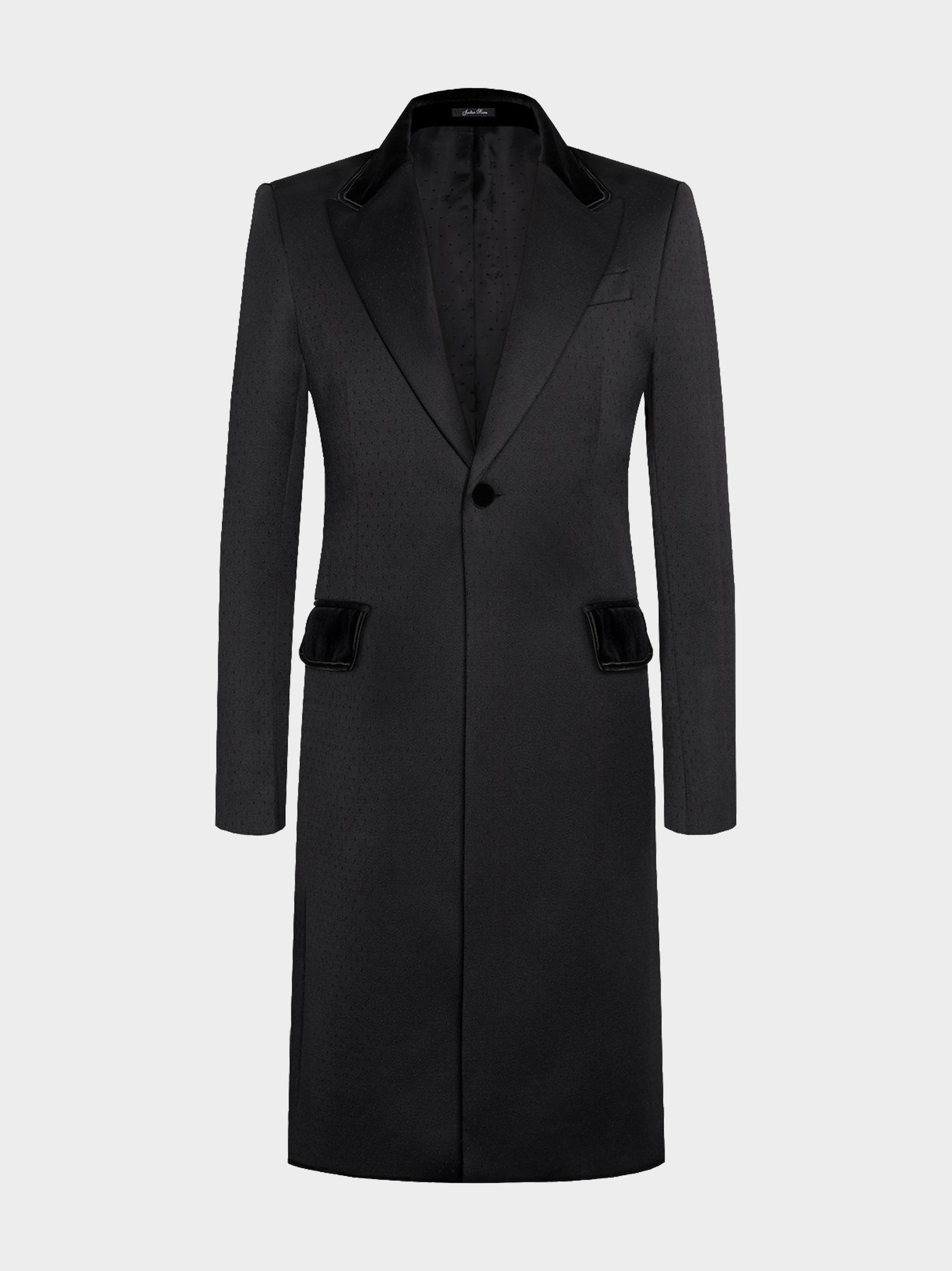 Black Imperial Wool Spot Coat