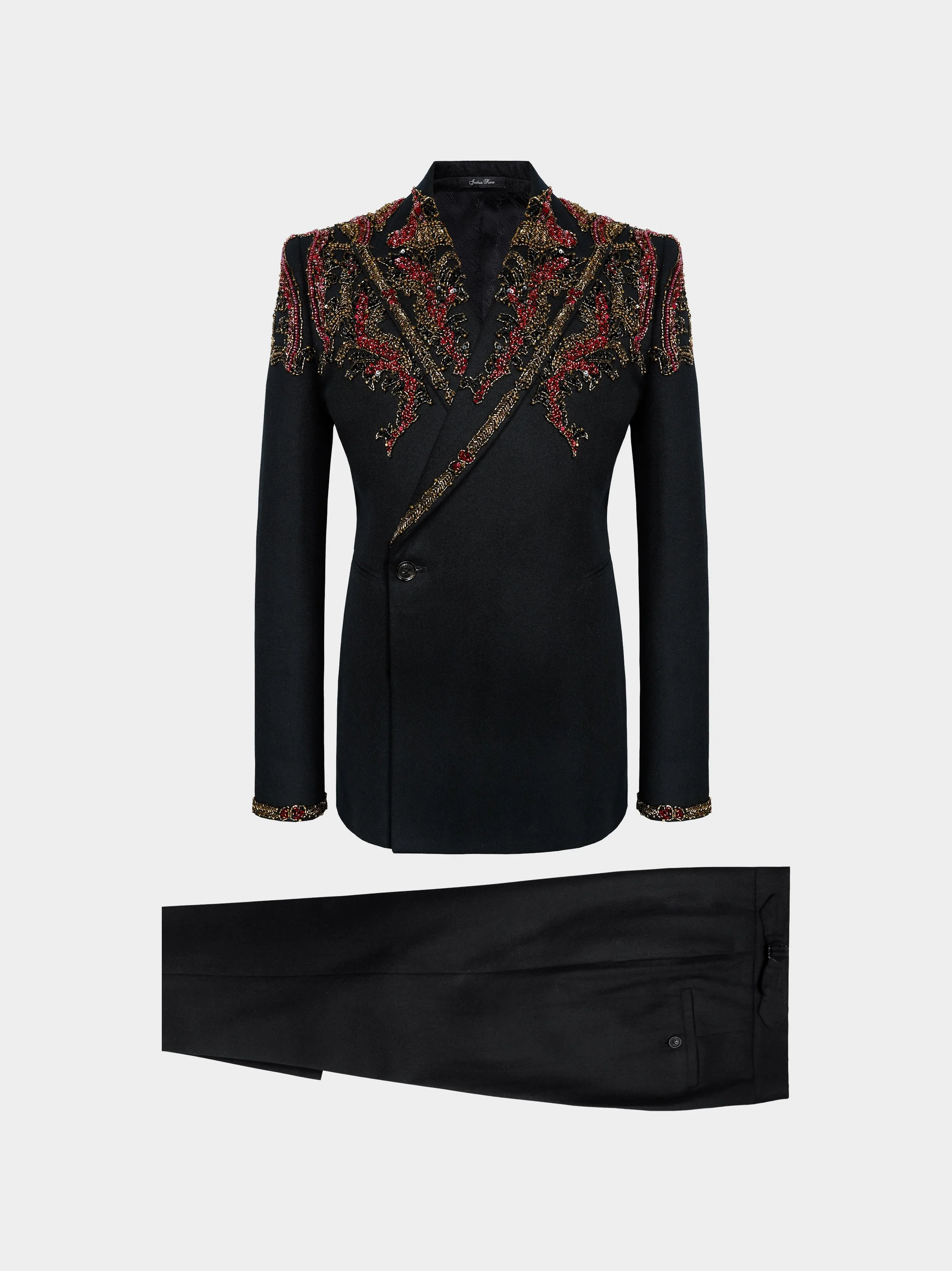Crystal Embellished Black Suit