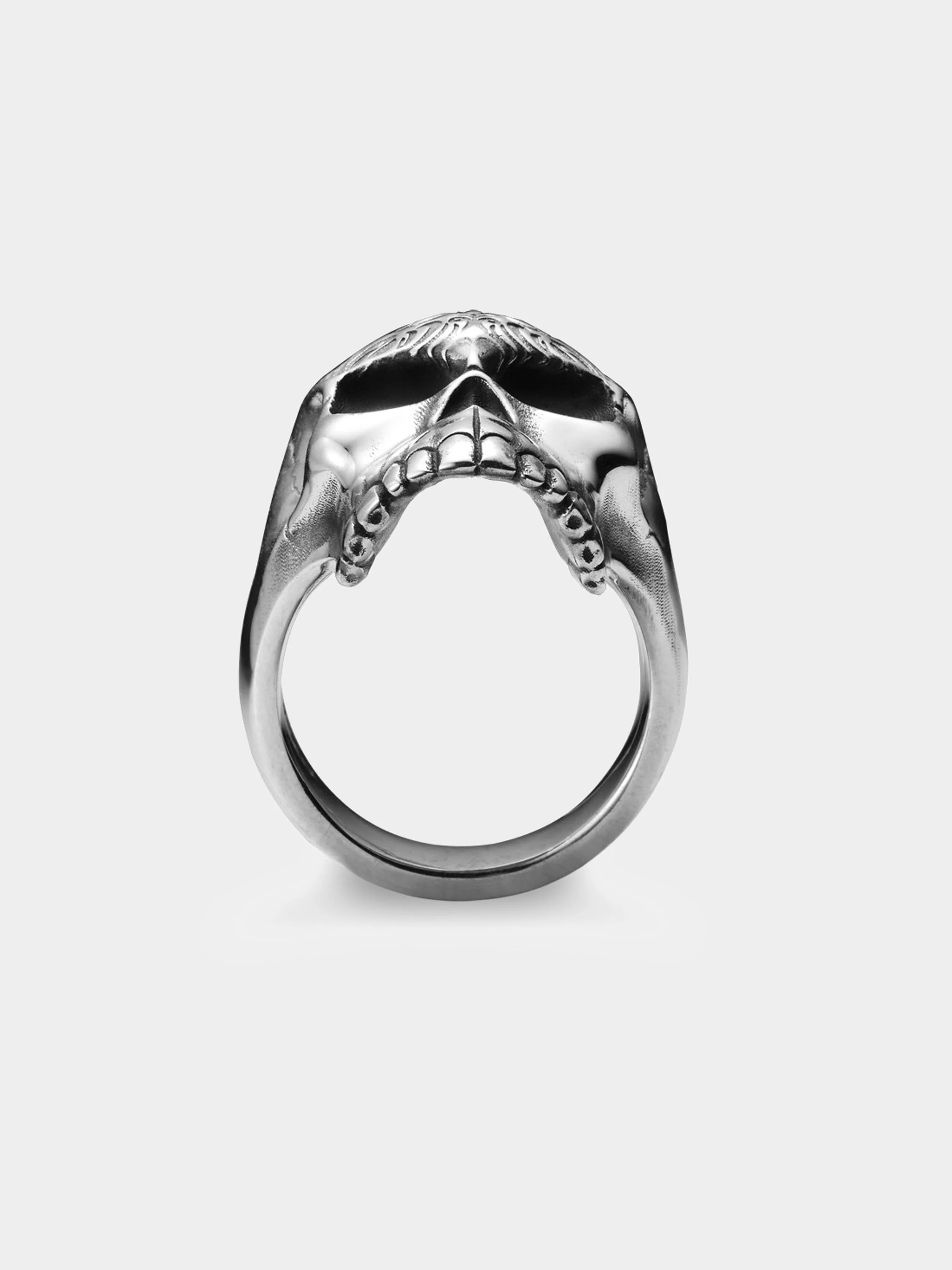 'The Tattoo Skull' Sterling Silver Ring bottom.jpg