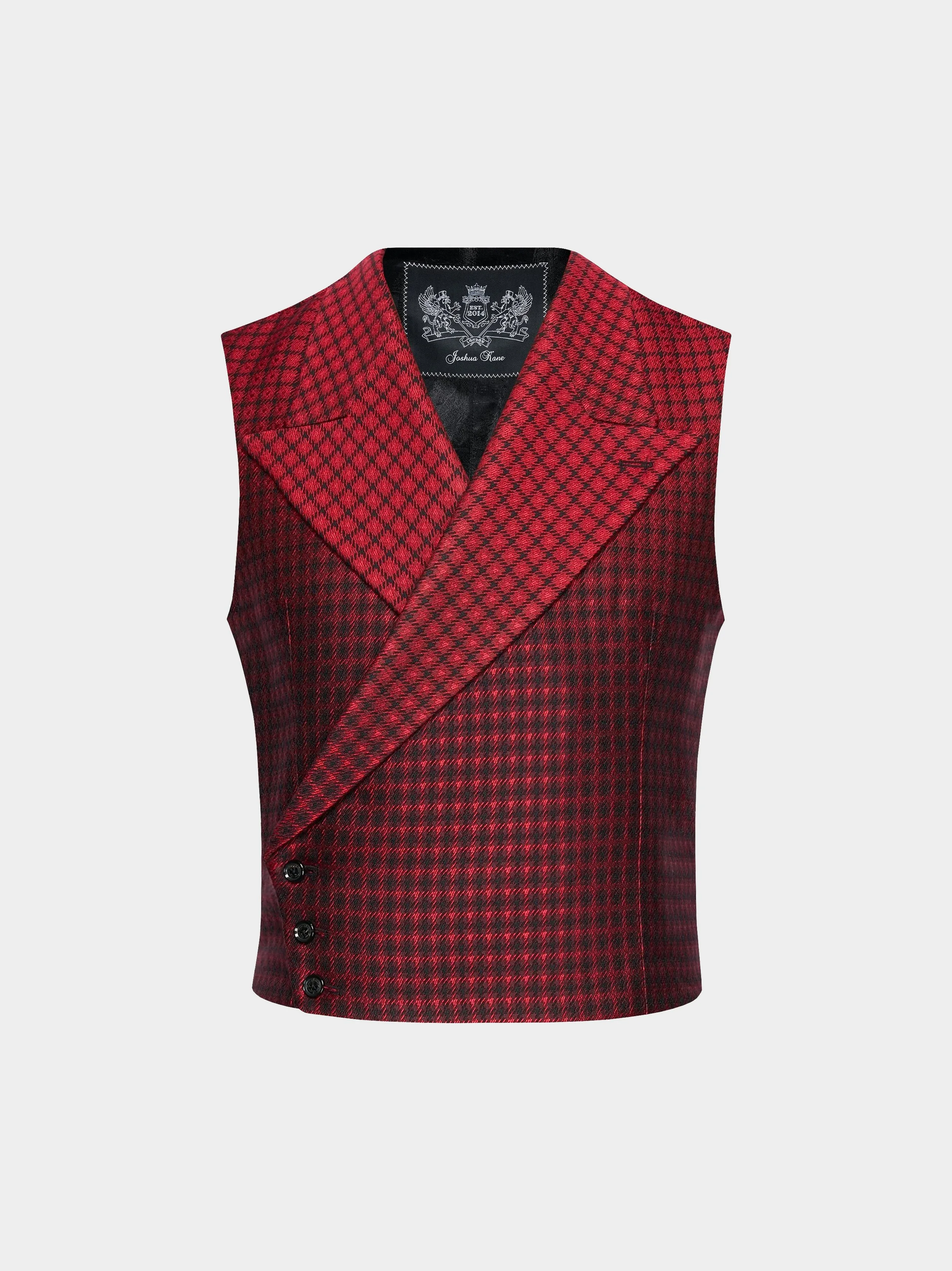 Red Coloured Ombre Waistcoat