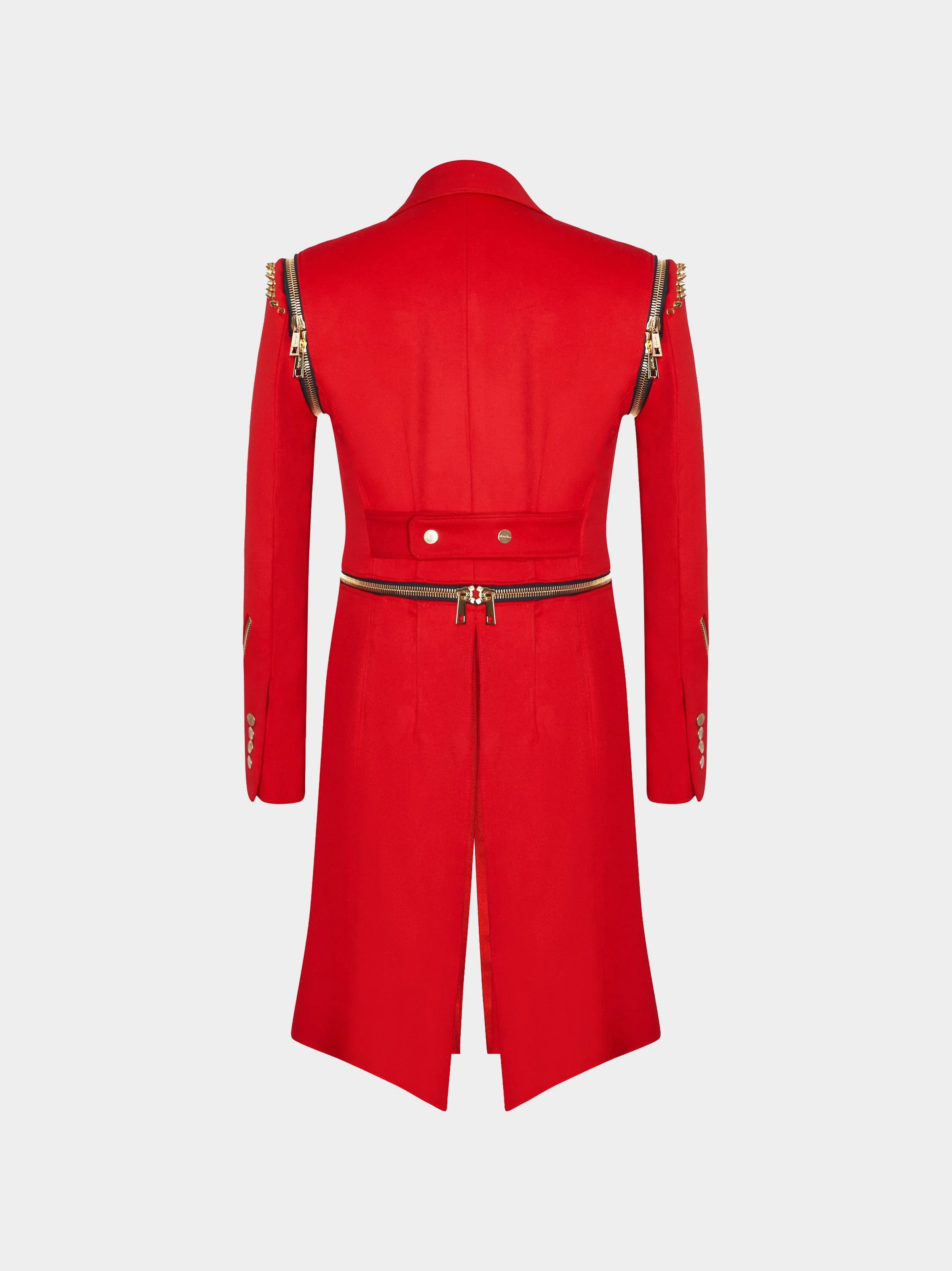 'The Rebel Red' Zip Off Tailcoat bacl.jpg